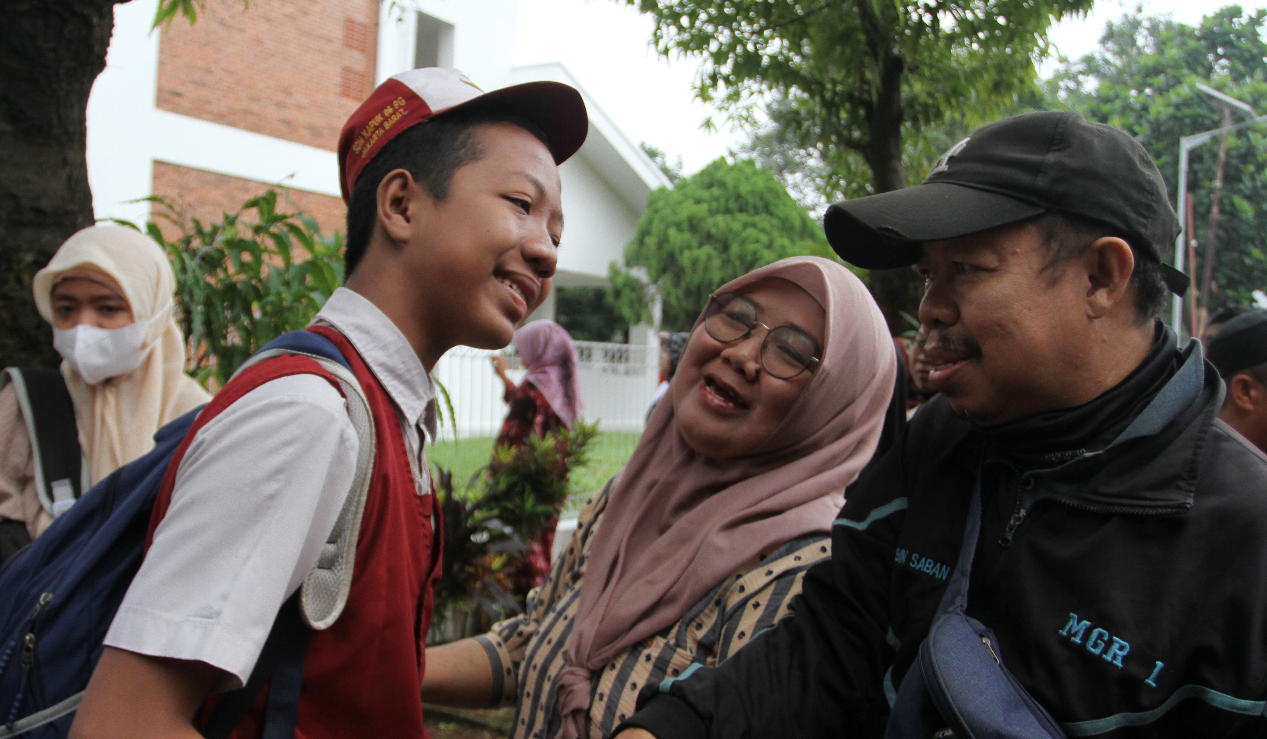 Hari pertama Sekolah Rakyat Sentra Handayani di Jakarta. (Agus Priatna/SinPo.id)