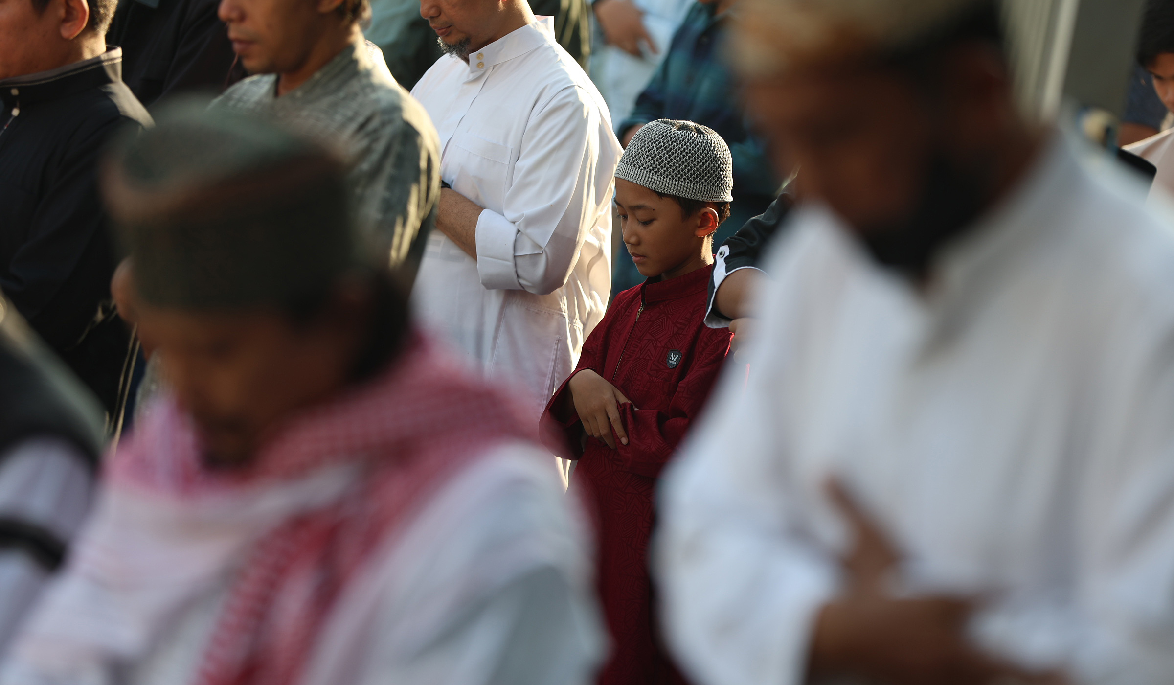 Suasana salat id jemaah Muhammdiyah Kota Bekasi. (Agus Priatna/SinPo.id)