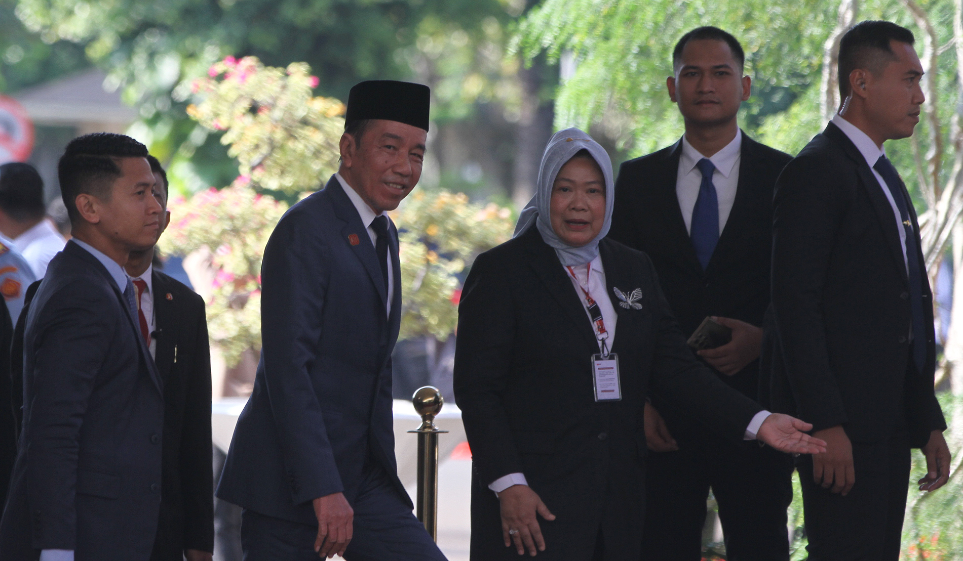 Presiden Presiden ke 7 Jokowi, hadiri Sidang Tahunan MPR 2025. (Agus Priatna/SinPo.id)