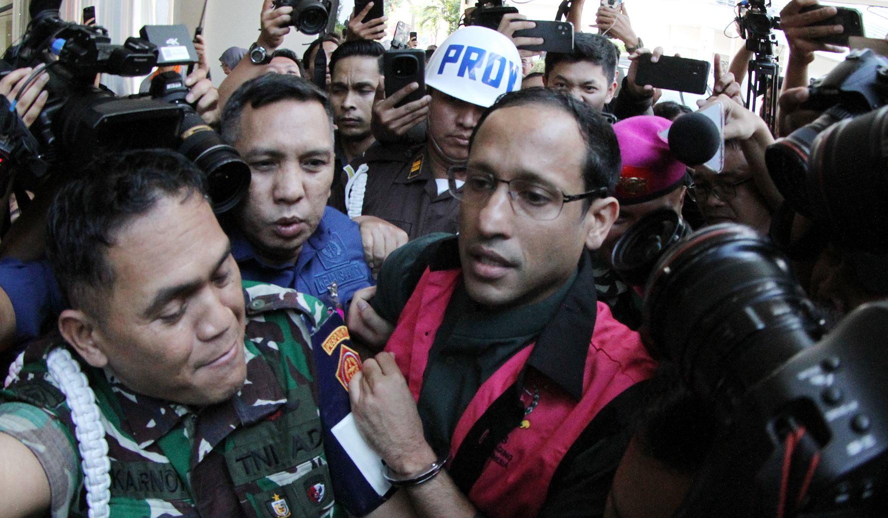 Kejagung tahan Nadiem. (Agus Priatna/SinPo.id)