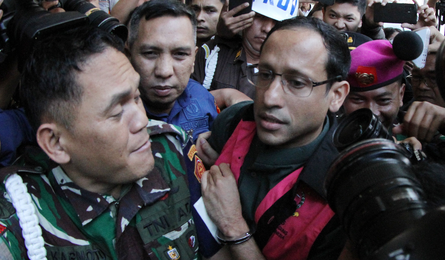 Kejagung tahan Nadiem. (Agus Priatna/SinPo.id)