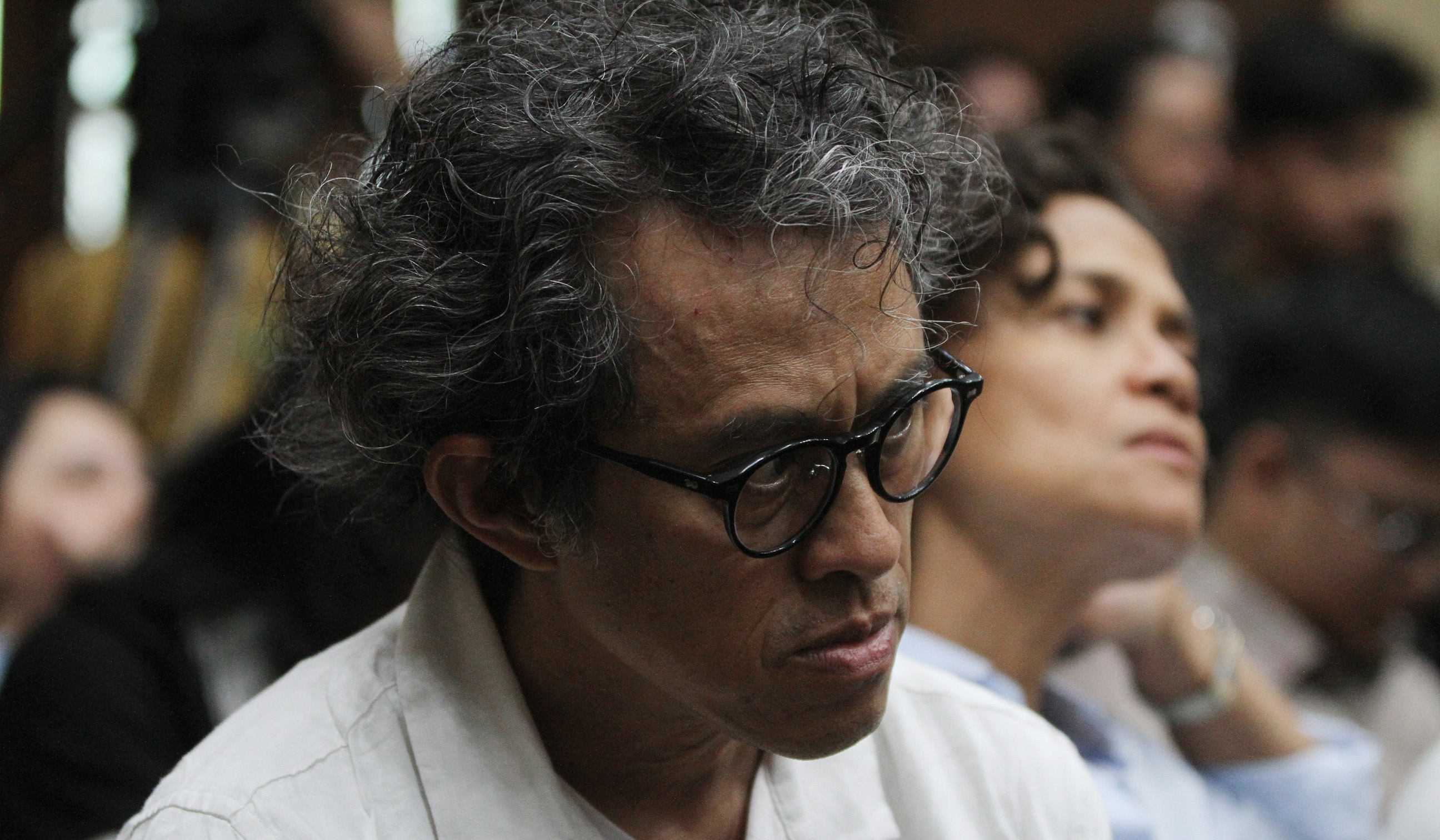 Sidang perdana Nadiem Makarim. (Agus Priatna/SinPo.id)