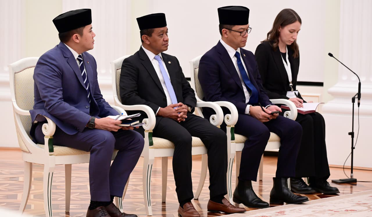Prabowo temui Putin di Moskow. (Agus Priatna/SinPo.id)