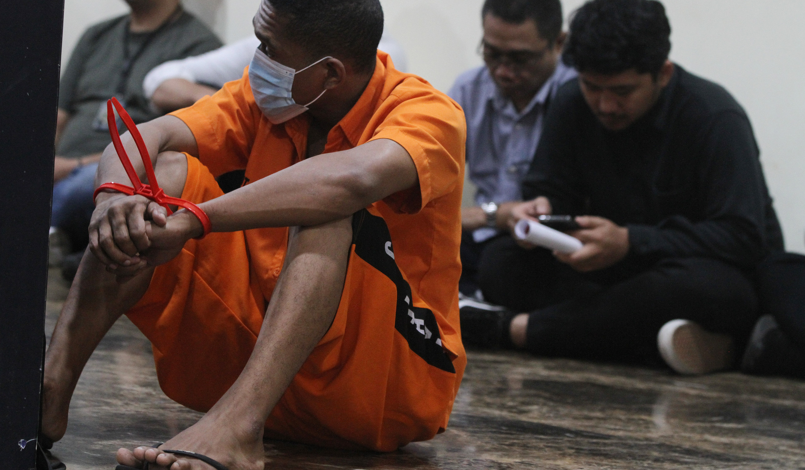 Rilis pembunuhan kacab BRI. (Agus Priatna/SinPo.id)