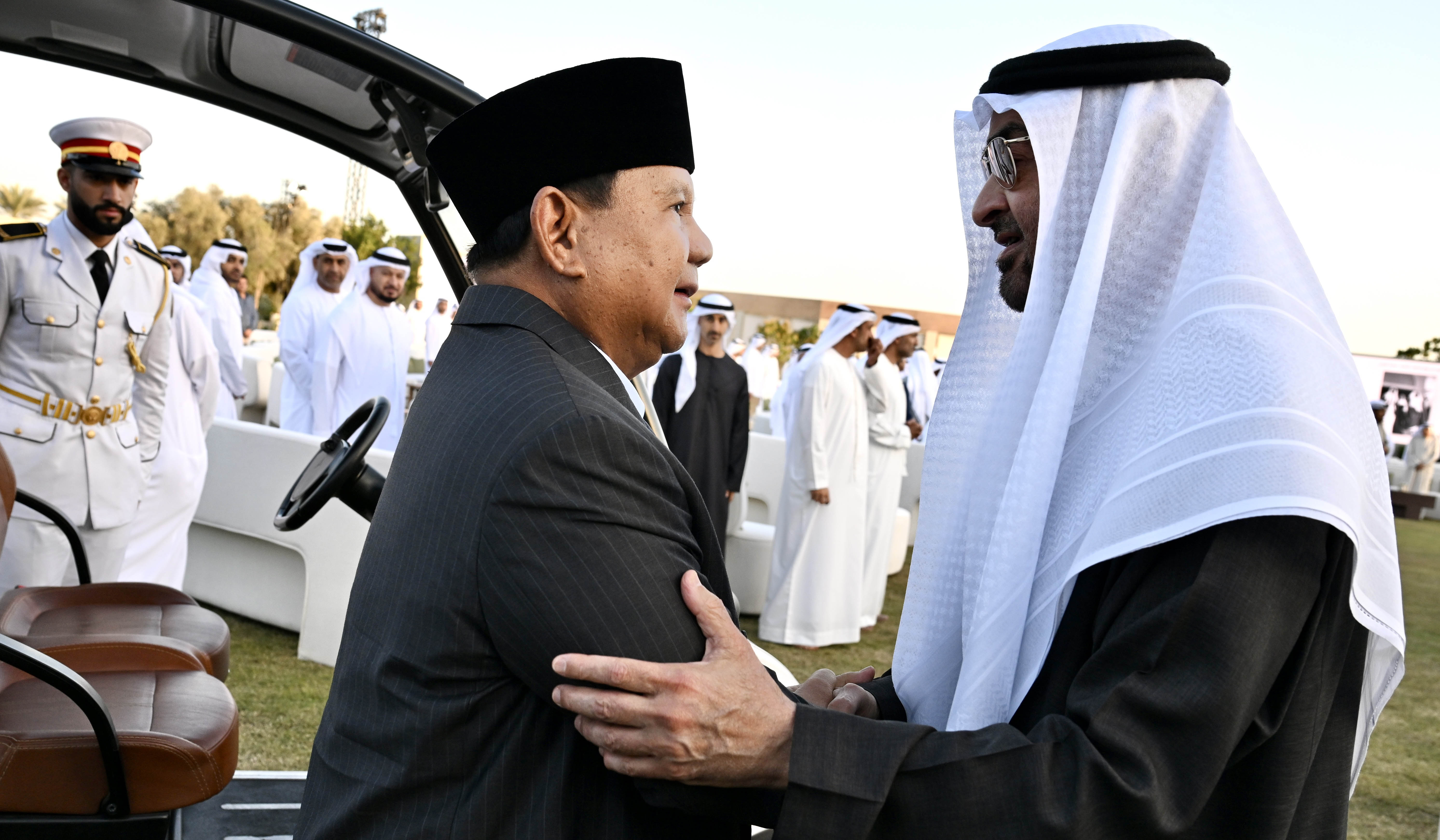 Kunjungan Presiden Prabowo ke UEA. (Agus Priatna/SinPo.id/BPMI Setpres)