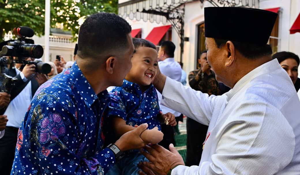 Prabowo rayakan Iduladha di Paris. (Agus Priatna/BPMI Setpres/SinPo.id)