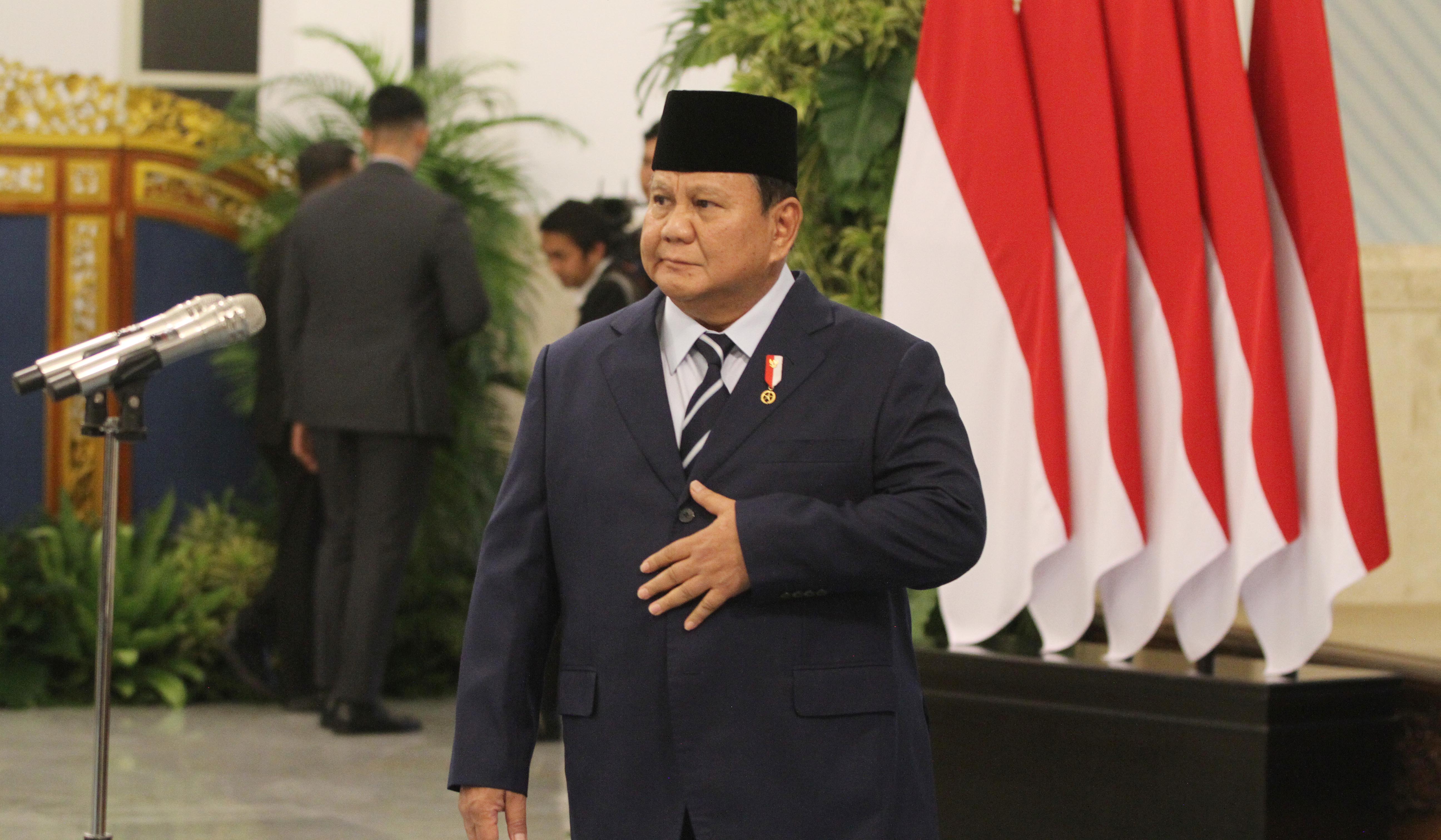 Presiden Prabowo lantik M Qodari sebagai Kepala Bakom RI. (Agus Priatna/SinPo.id)