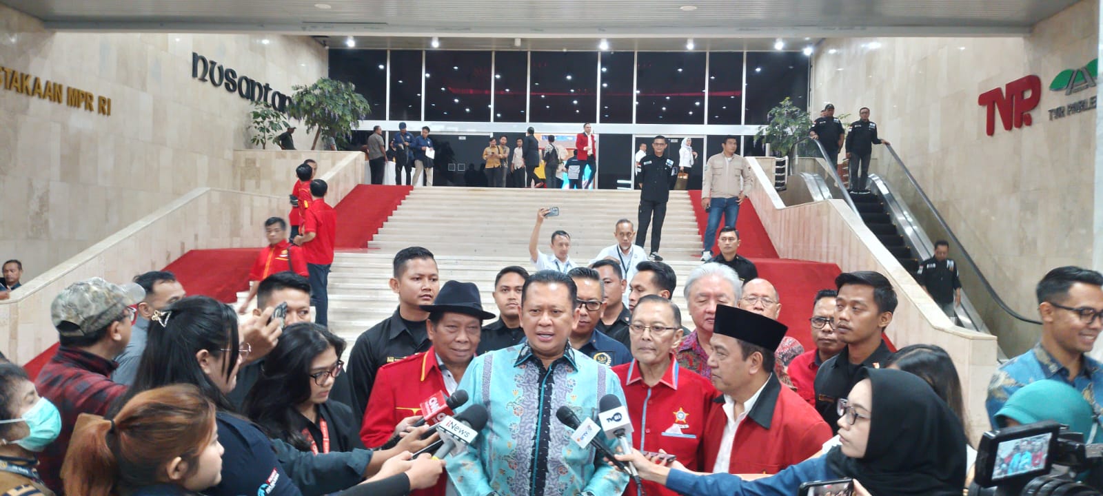 MPR RI gelar diskusi Sosialisasi Empat Pilar Kolaborasi Harmonis Hubungan Industrial Pancasila dengan SOKSI (Ashar/SinPo.id)