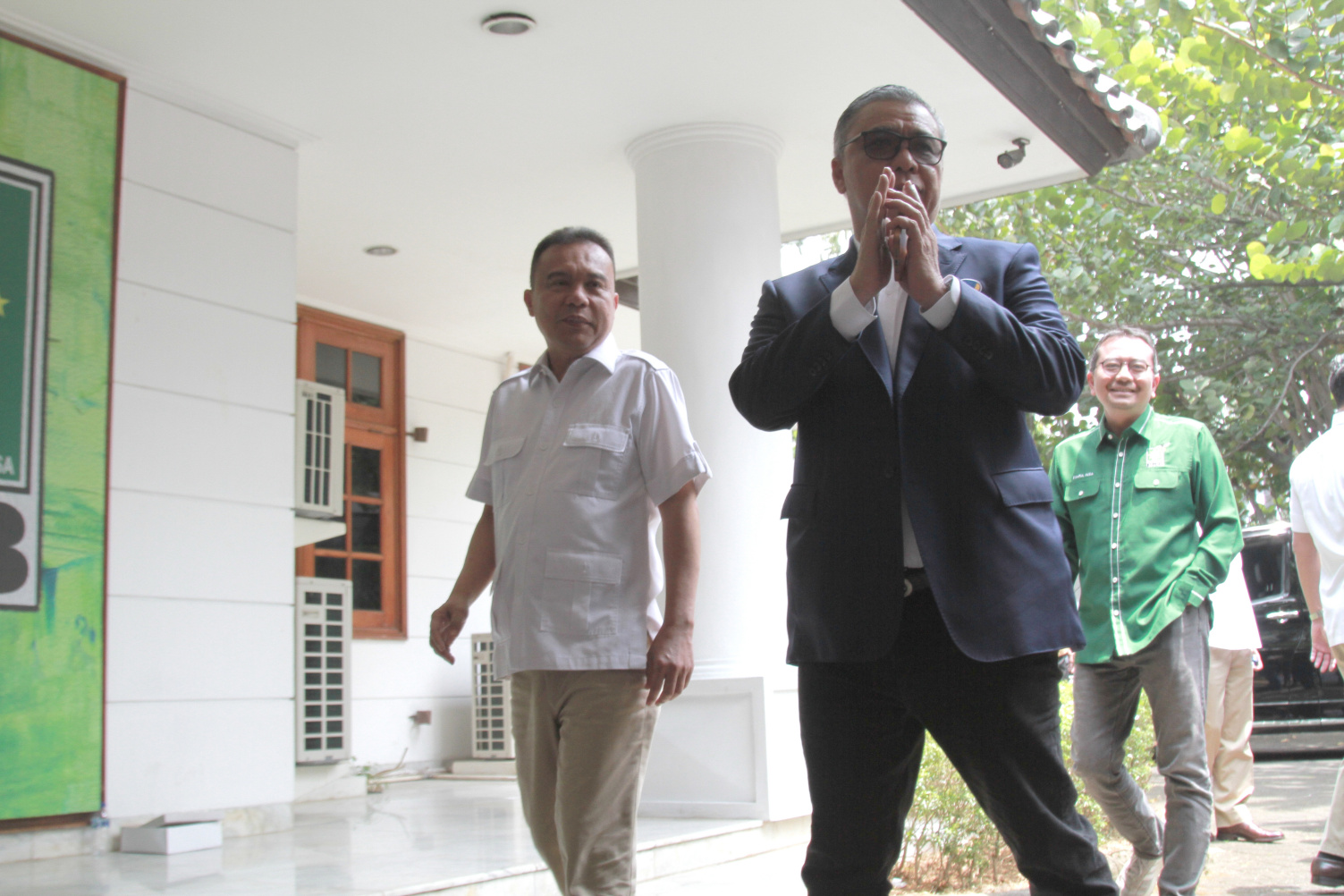 Partai NasDem kunjungi Sekber Gerindra-PKB untuk bersilaturahmi dan membahas persiapan Pemilu 2024 (Ashar/SinPo.id)
