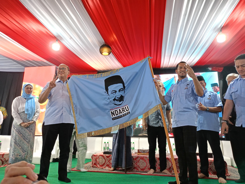 Relawan Nderek Guru (Ndaru) Habib Luthfi bin Yahya deklarasi dukung Prabowo-Gibran di Pillres 2024 (Ashar/SinPo.id)