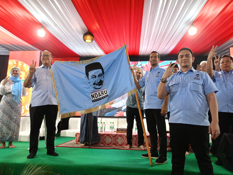 Relawan Nderek Guru (Ndaru) Habib Luthfi bin Yahya deklarasi dukung Prabowo-Gibran di Pillres 2024 (Ashar/SinPo.id)