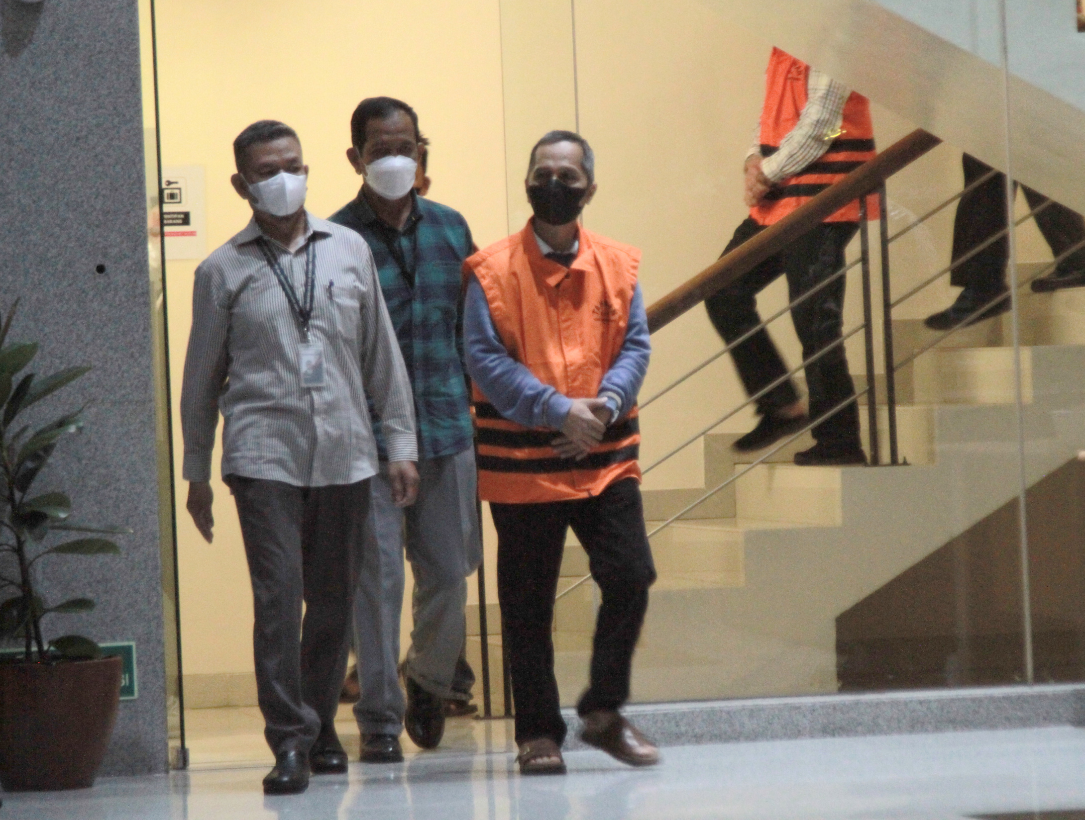 Rektor Unila Prof Dr Karomani ditetapkan tersangka oleh KPK atas kasus suap penerimaan mahasiswa jalur mandiri (Ashar/SinPo.id)