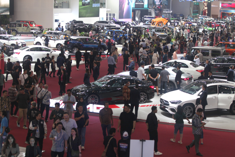 Pameran Automotif GIIAS 2025 kembali digelar yang diikuti oleh 60 merek otomotif di ICE BSD (Ashar/SinPo.id)