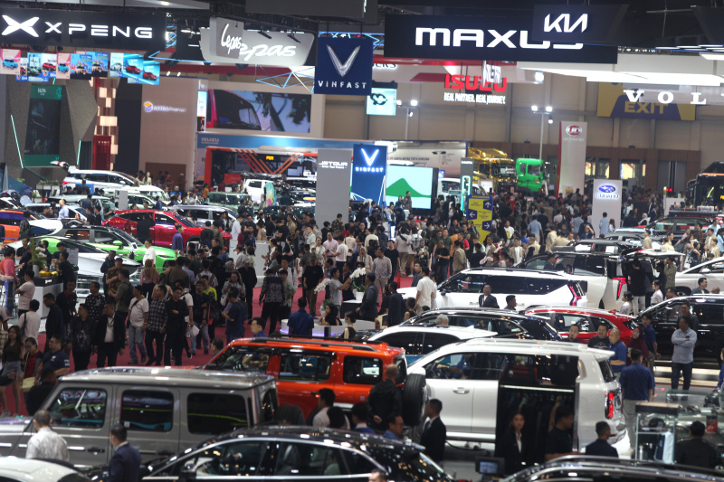 Pameran Automotif GIIAS 2025 kembali digelar yang diikuti oleh 60 merek otomotif di ICE BSD (Ashar/SinPo.id)
