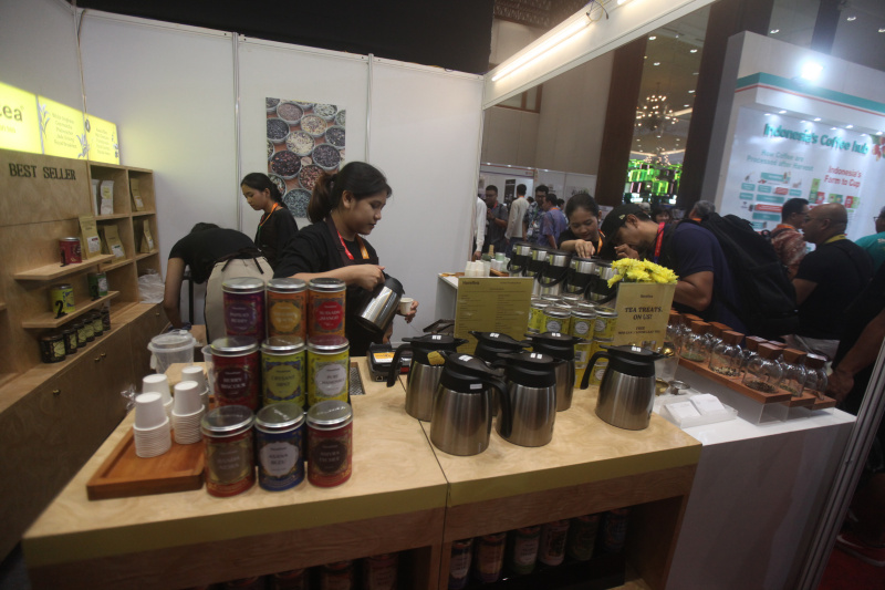 Pameran kopi terbesar di Indonesia yang diikuti oleh 300 peserta yang bertujuan untuk memperkenalkan Kopi Indonesia (Ashar/SinPo.id)
