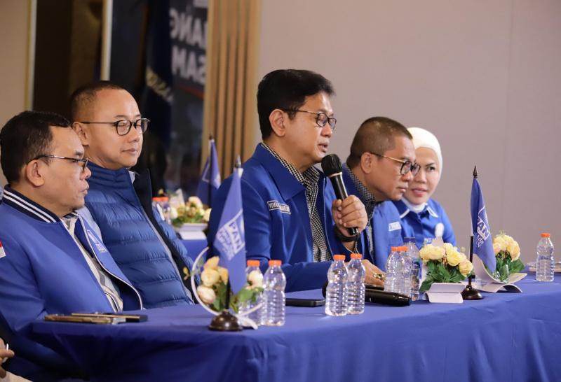 PAN gelar konfrensi pers terkait jelang acara Rakornas ke-4 di Kantor PAN (Ashar/SinPo.id)