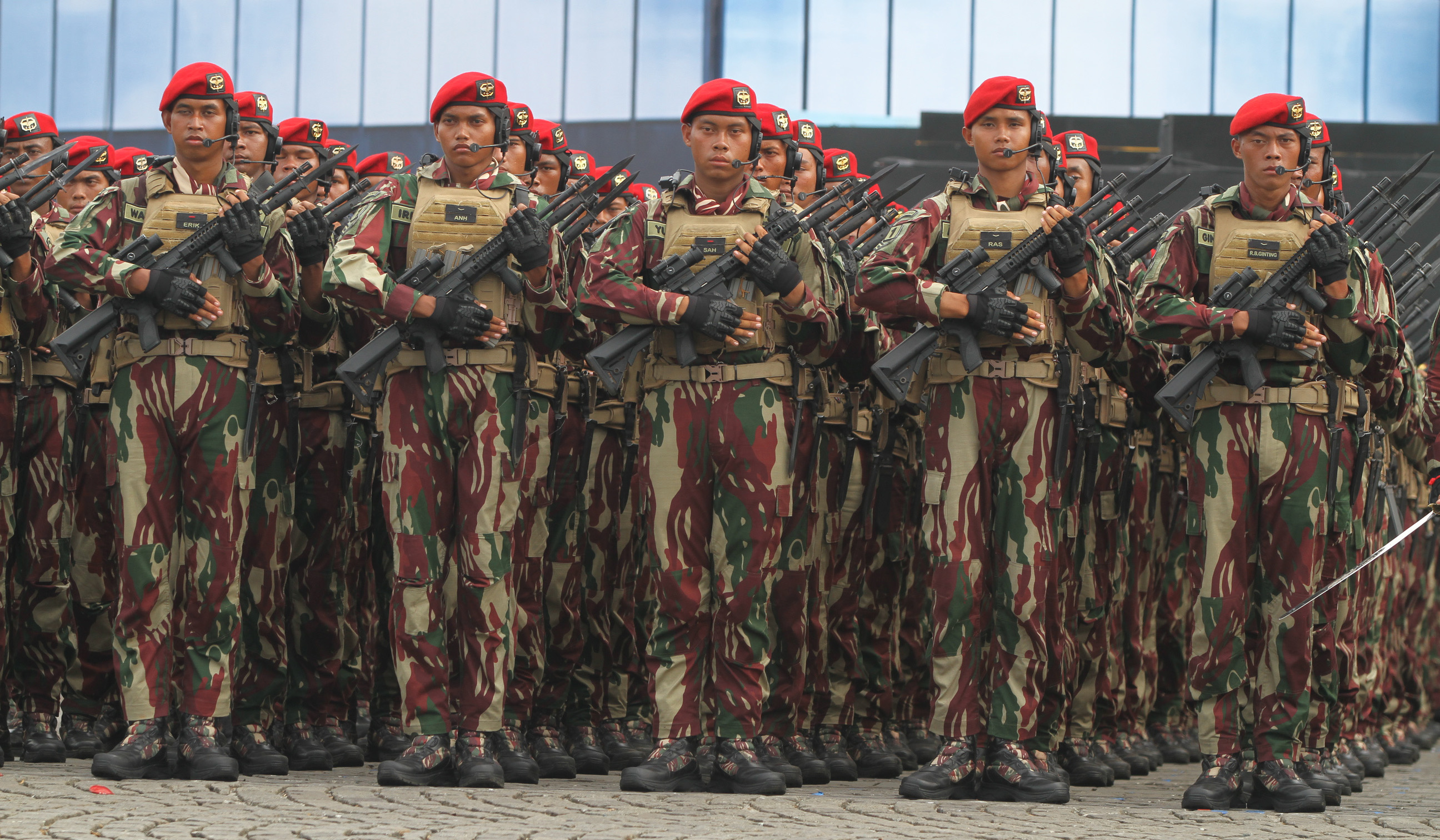 Gladi bersih HUT TNI ke-80 di Monas. (Agus Priatna/SinPo.id)