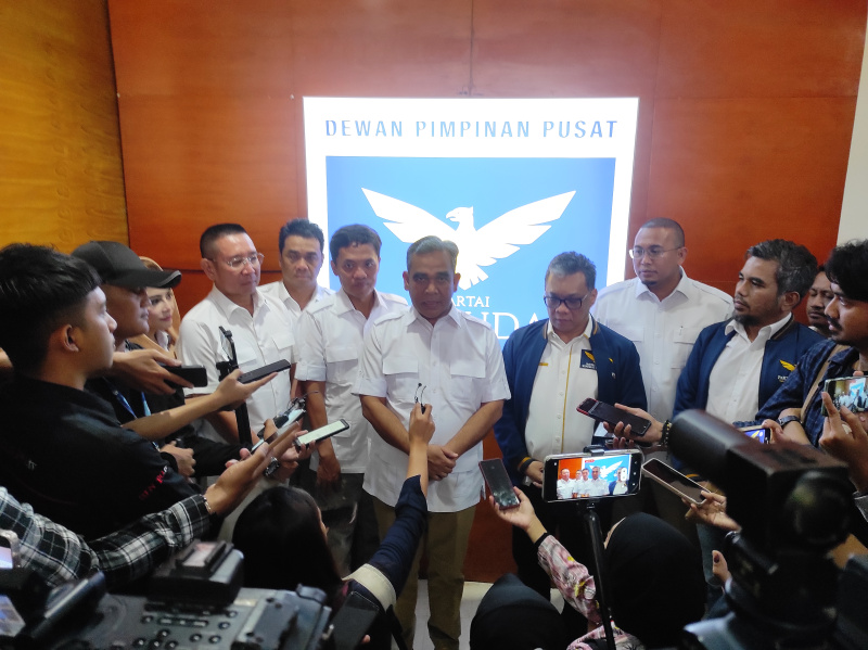 Partai Garuda deklarasi mendukung Prabowo sebagai Presiden di pilpres 2024 nanti (Ashar/SinPo.id)