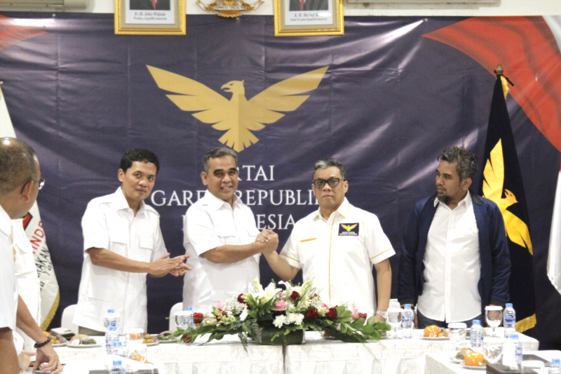 Partai Garuda deklarasi mendukung Prabowo sebagai Presiden di pilpres 2024 nanti (Ashar/SinPo.id)