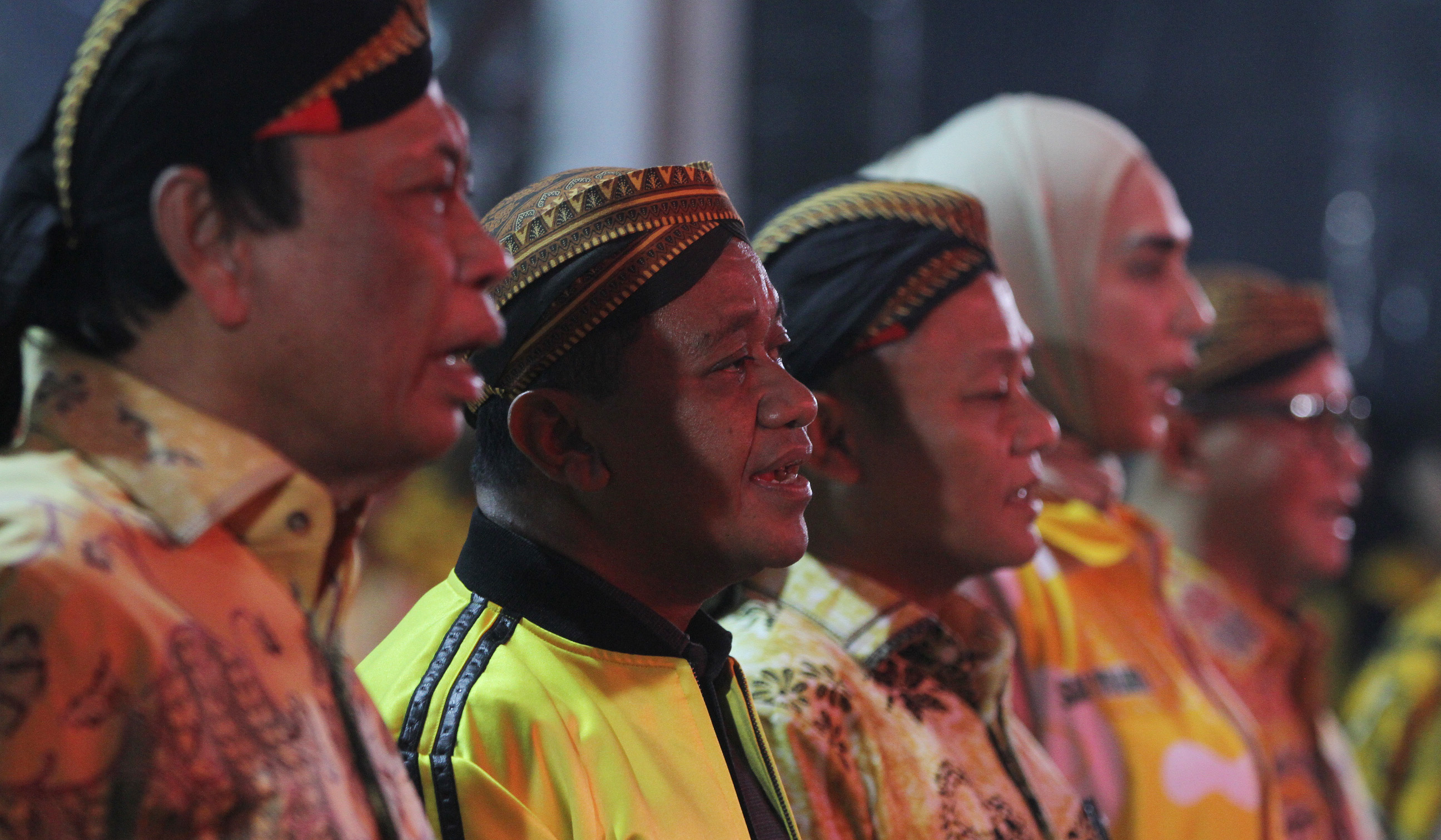 Pagelaran wayang kulit di DPP Golkar. (Agus Priatna/SinPo.id)