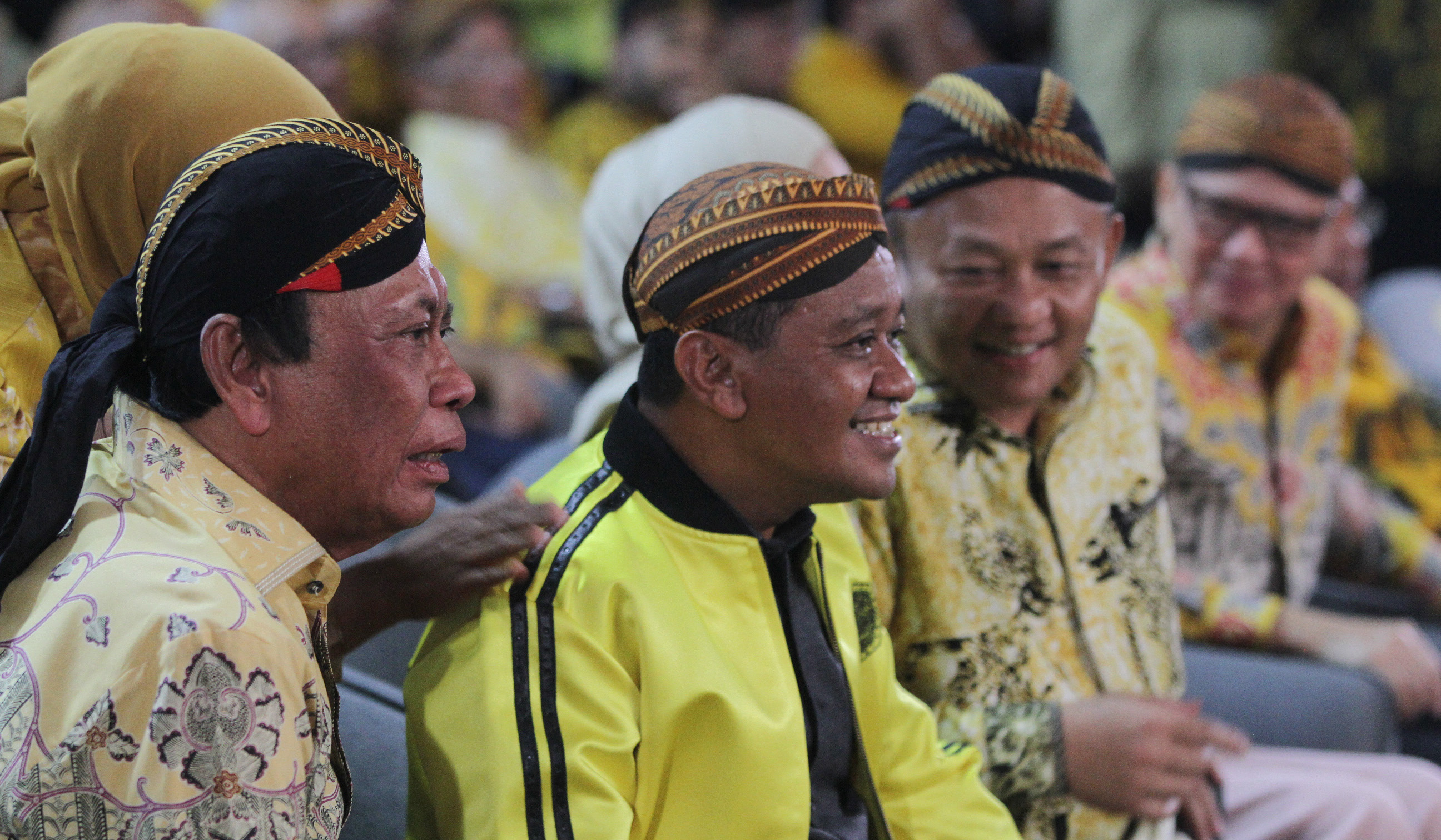 Pagelaran wayang kulit di DPP Golkar. (Agus Priatna/SinPo.id)