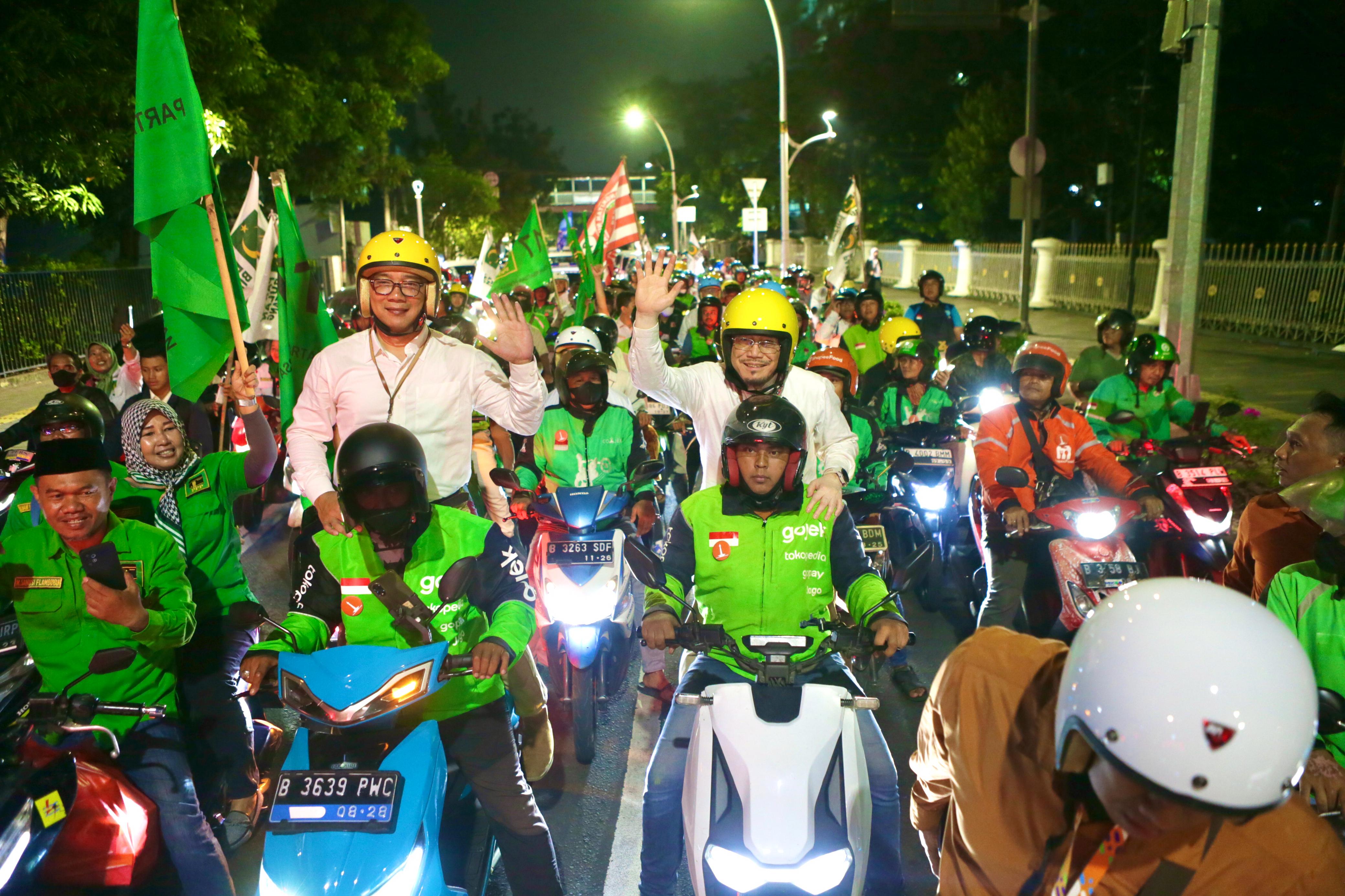 Pasangan Cagub-Cawagub RIDO mendapatkan nomor urut 01 di KPUD Jakarta (Ashar/SinPo.id)