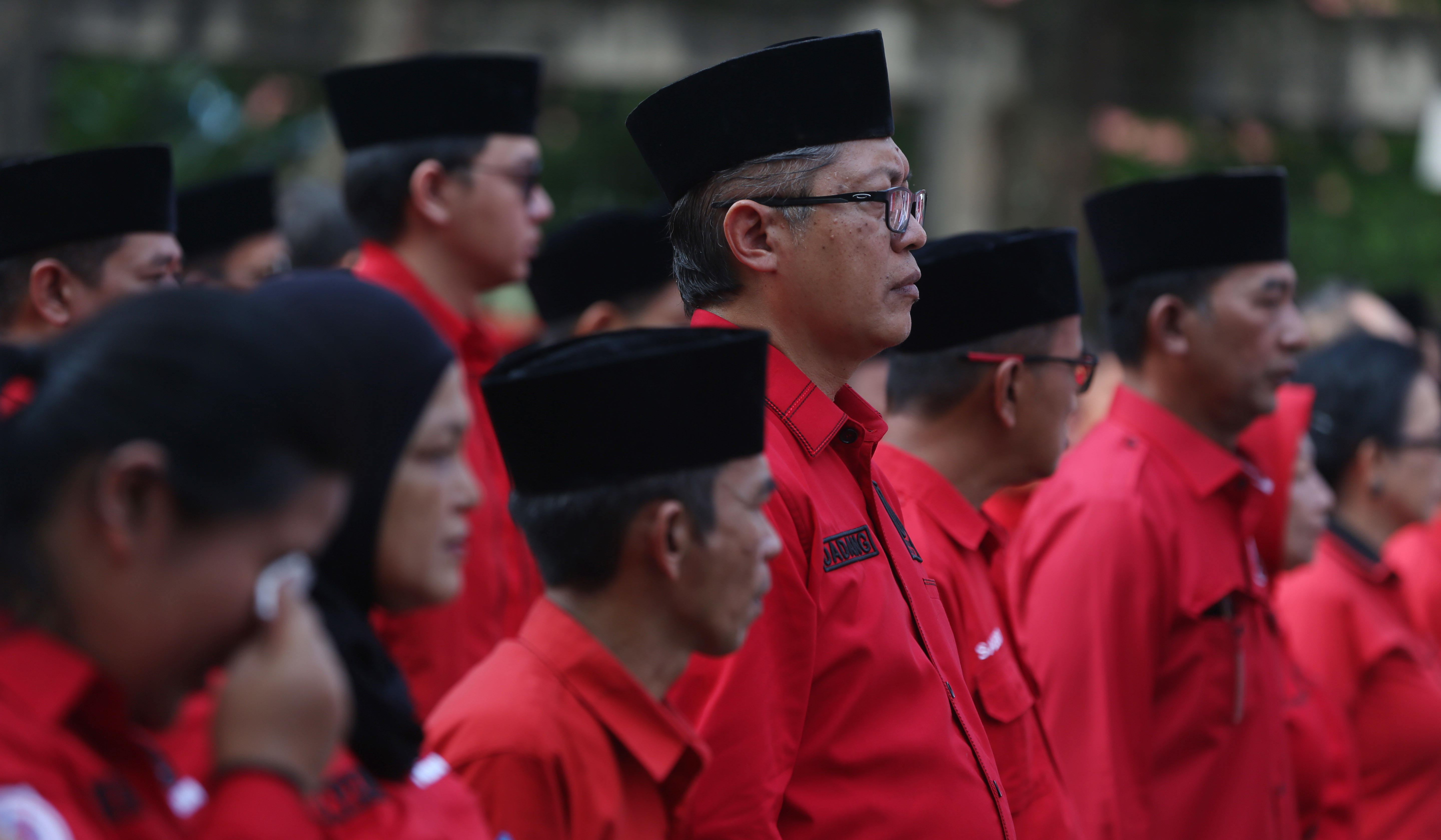 PDIP gelar upacara peringatan hari Pancasila. (Agus Priatna/SinPo.id)