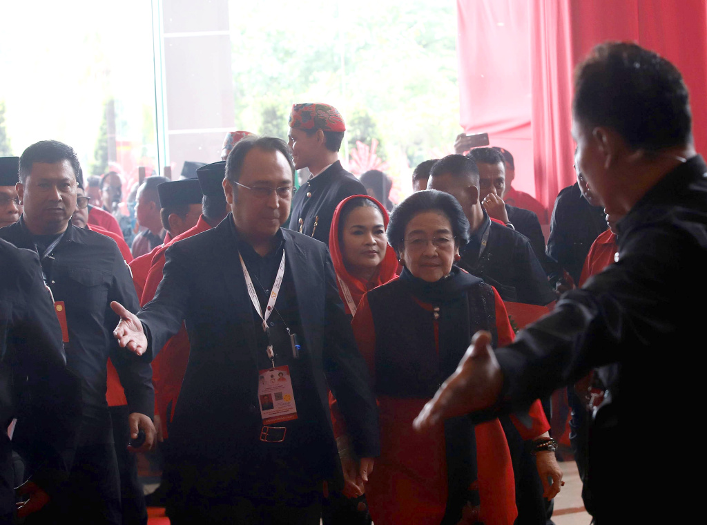 PDIP menggelar perayaan HUT ke-53 dan Rakernas di Beach City Internasional Stadium Ancol (Ashar/SinPo.id)