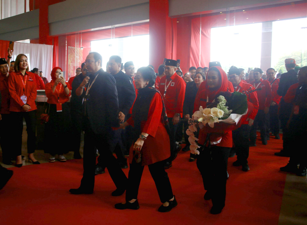 PDIP menggelar perayaan HUT ke-53 dan Rakernas di Beach City Internasional Stadium Ancol (Ashar/SinPo.id)
