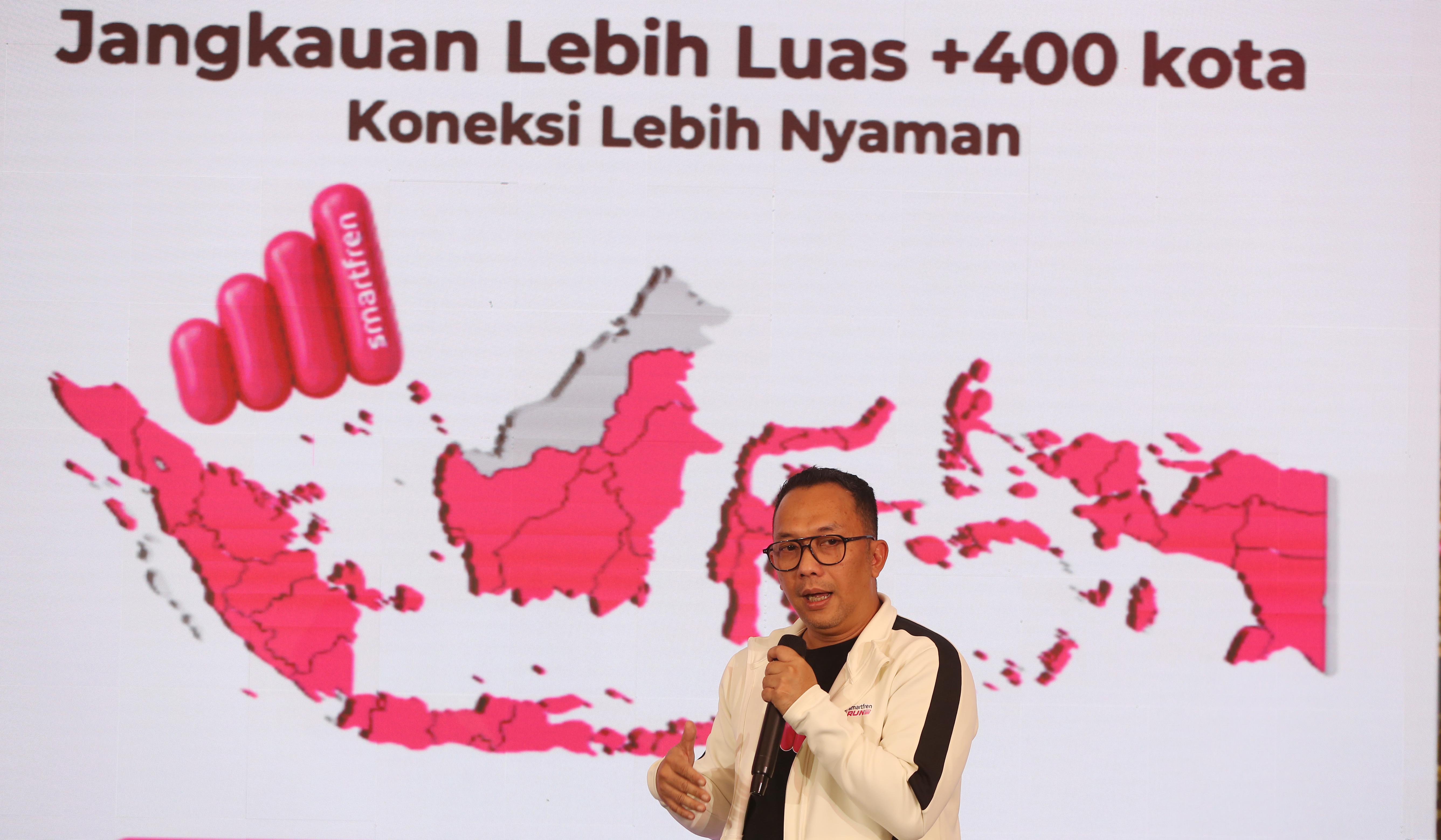 Peluncuran SMARTFREN Jagoan Sinyal. (Agus Priatna/SinPo.id)