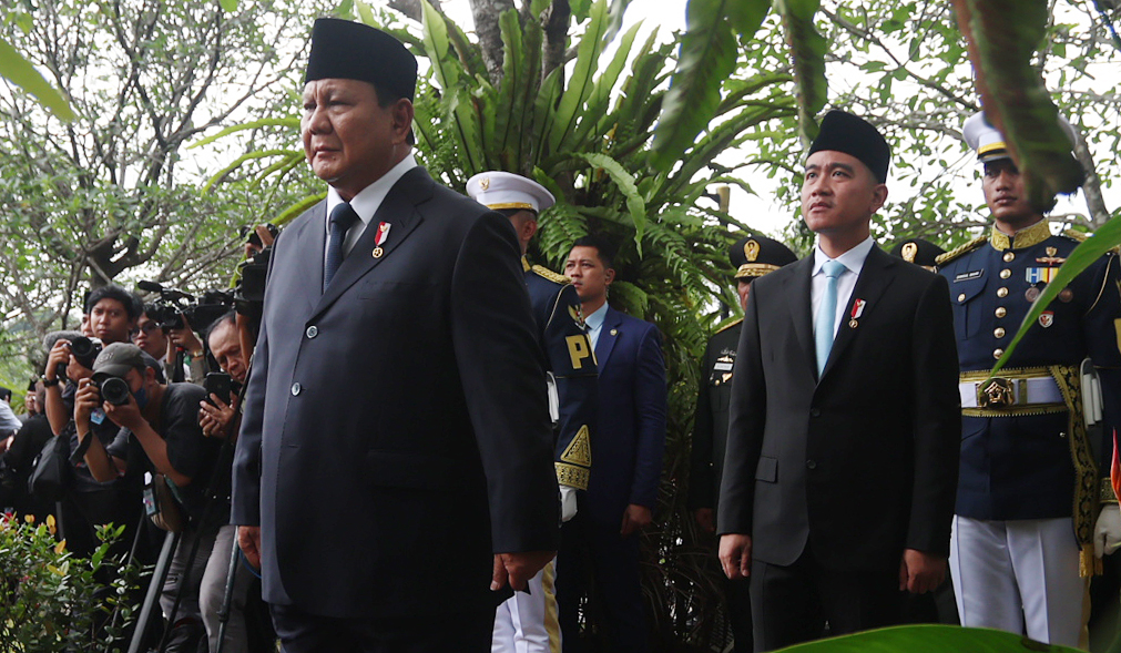 Pemakaman Try Sutrisno. (Agus Priatna/SinPo.id)