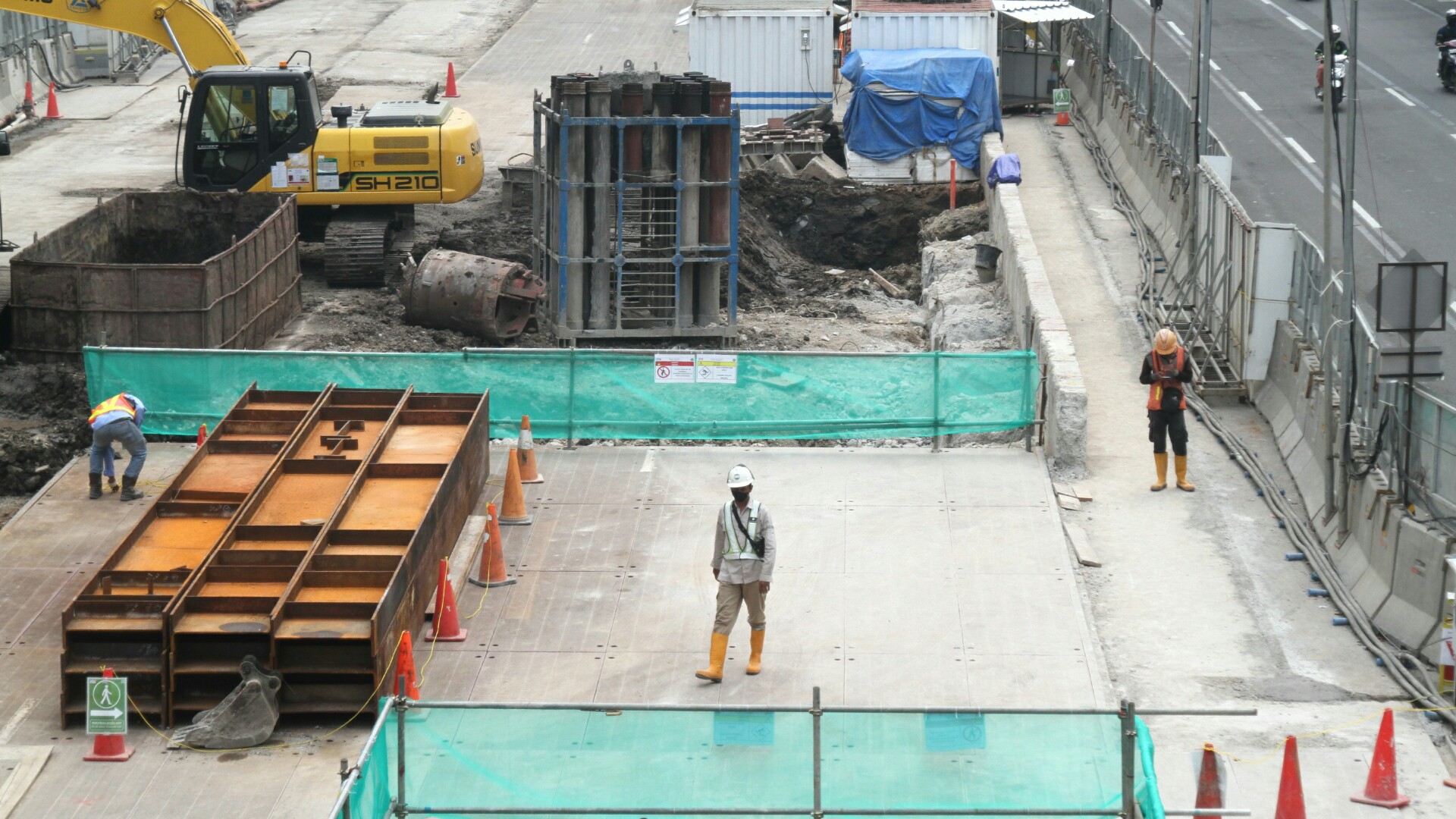 Pembangunan MRT Fase 2A (SinPo.id/Ashar)