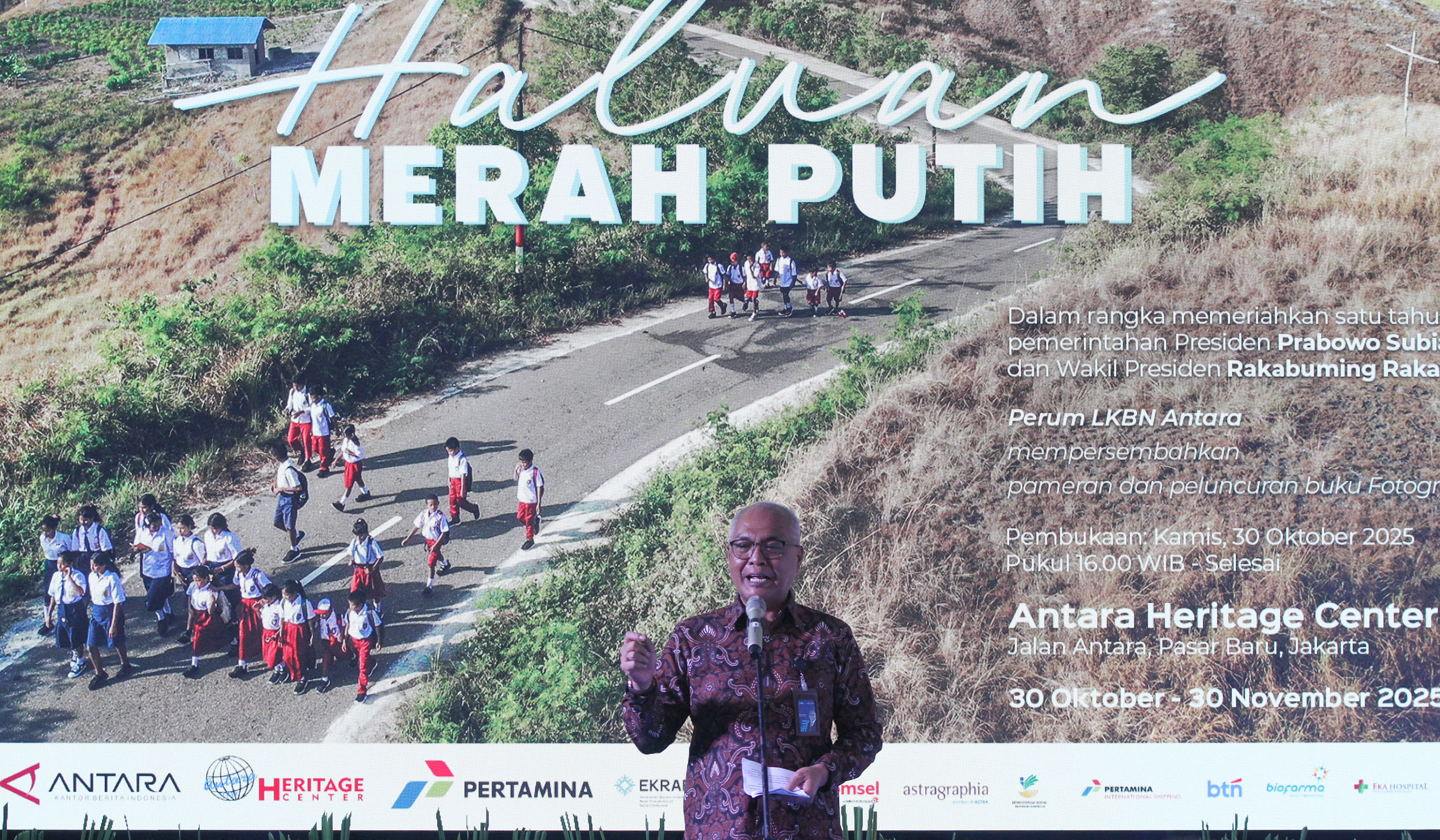 Pembukaan pameran Haluan Merah Putih. (Agus Priatna/SinPo.id)
