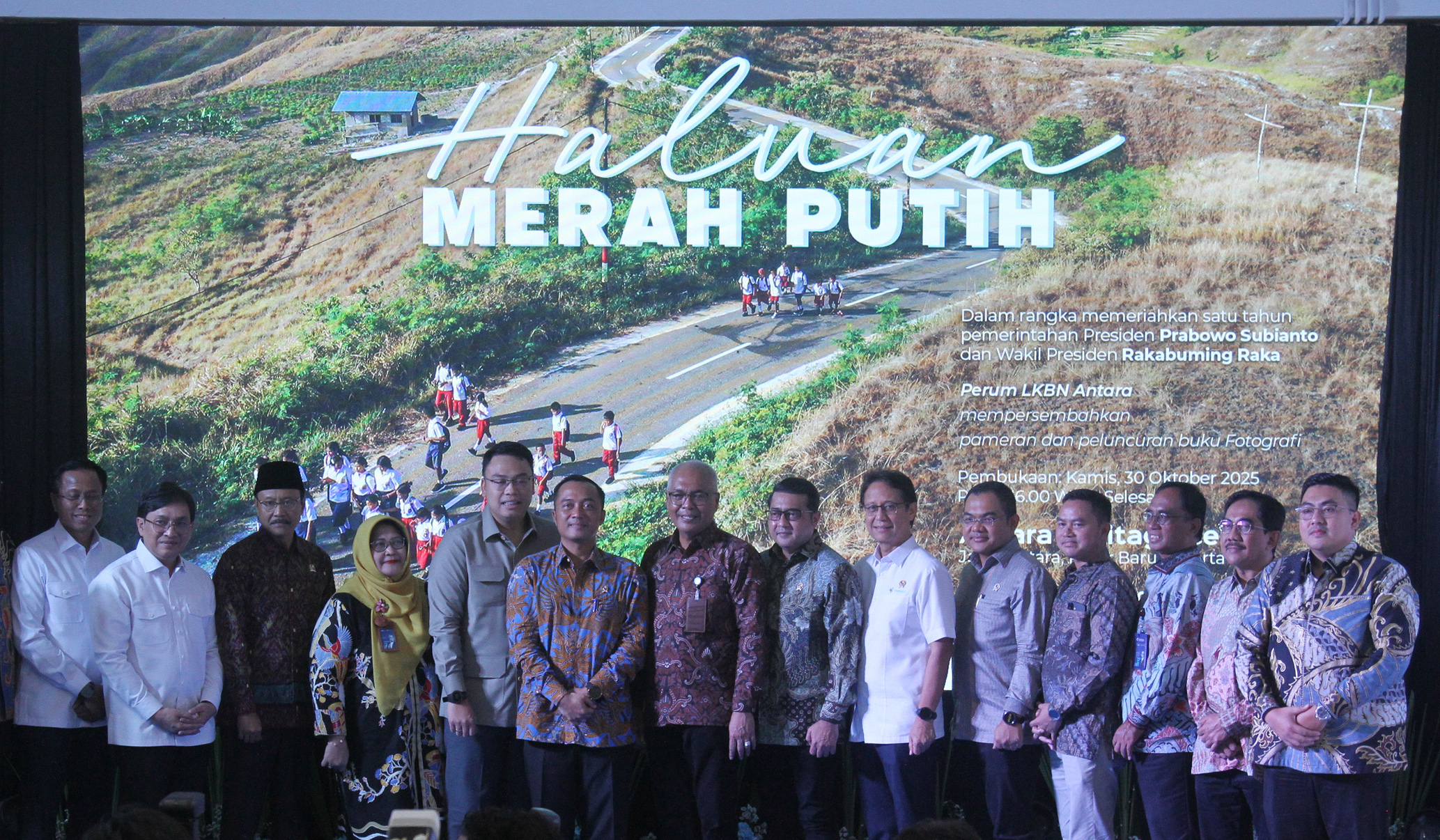 Pembukaan pameran Haluan Merah Putih. (Agus Priatna/SinPo.id)