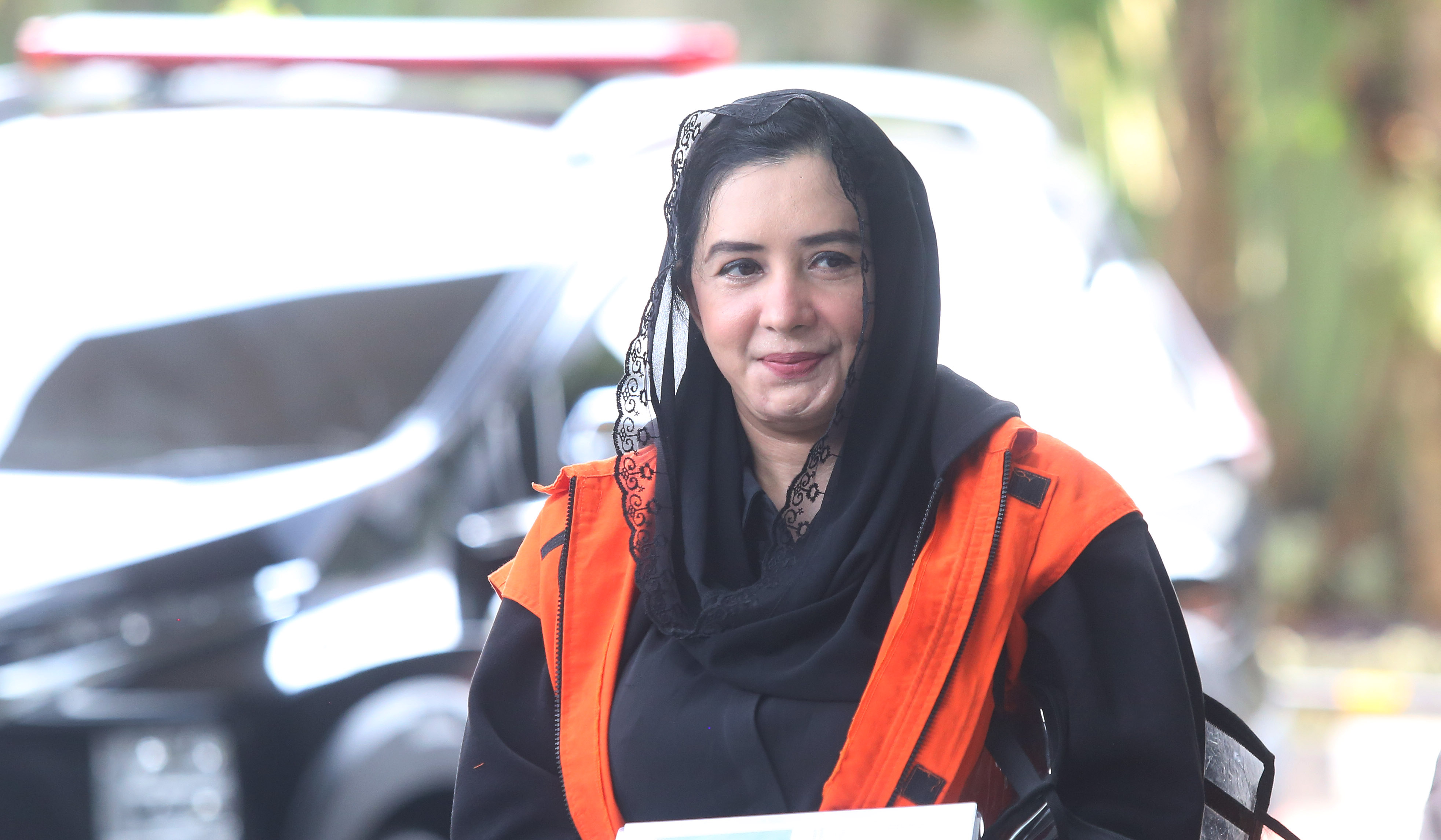 Pemeriksaan lanjutan Bupati Pekalongan nonaktif, Fadia Arafiq. (Agus Priatna/SinPo.id)