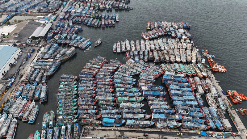 Pemerintah akan berencana membangun 100 kampung nelayan merah putih (Ashar/SinPo.id)