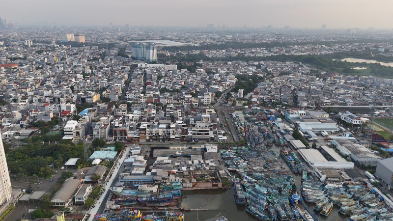 Pemerintah akan berencana membangun 100 kampung nelayan merah putih (Ashar/SinPo.id)