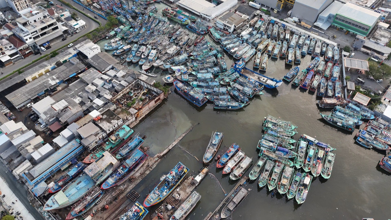Pemerintah akan berencana membangun 100 kampung nelayan merah putih (Ashar/SinPo.id)