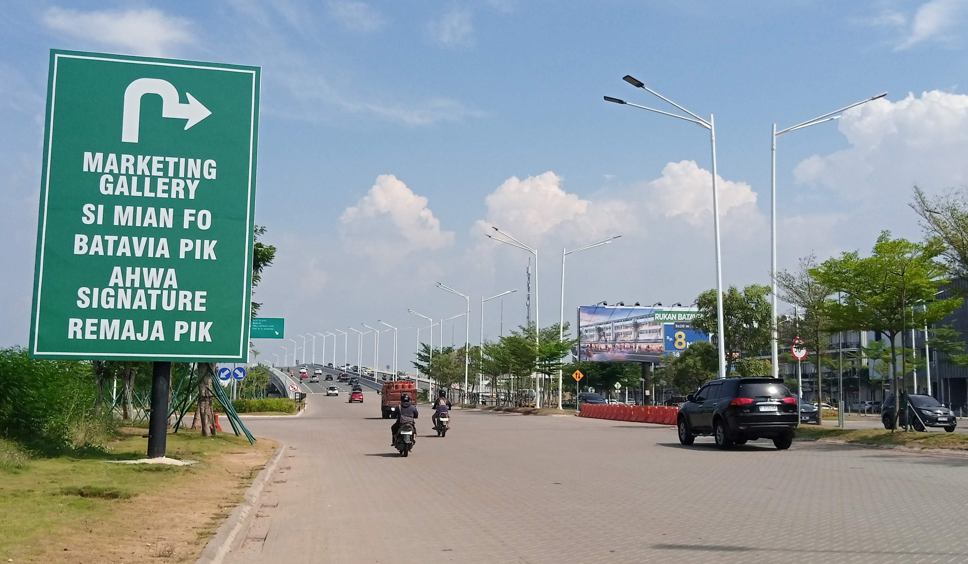 Suasana kawasan Pantai Indah Kapuk (PIK). (Agus Priatna/SinPo.id)