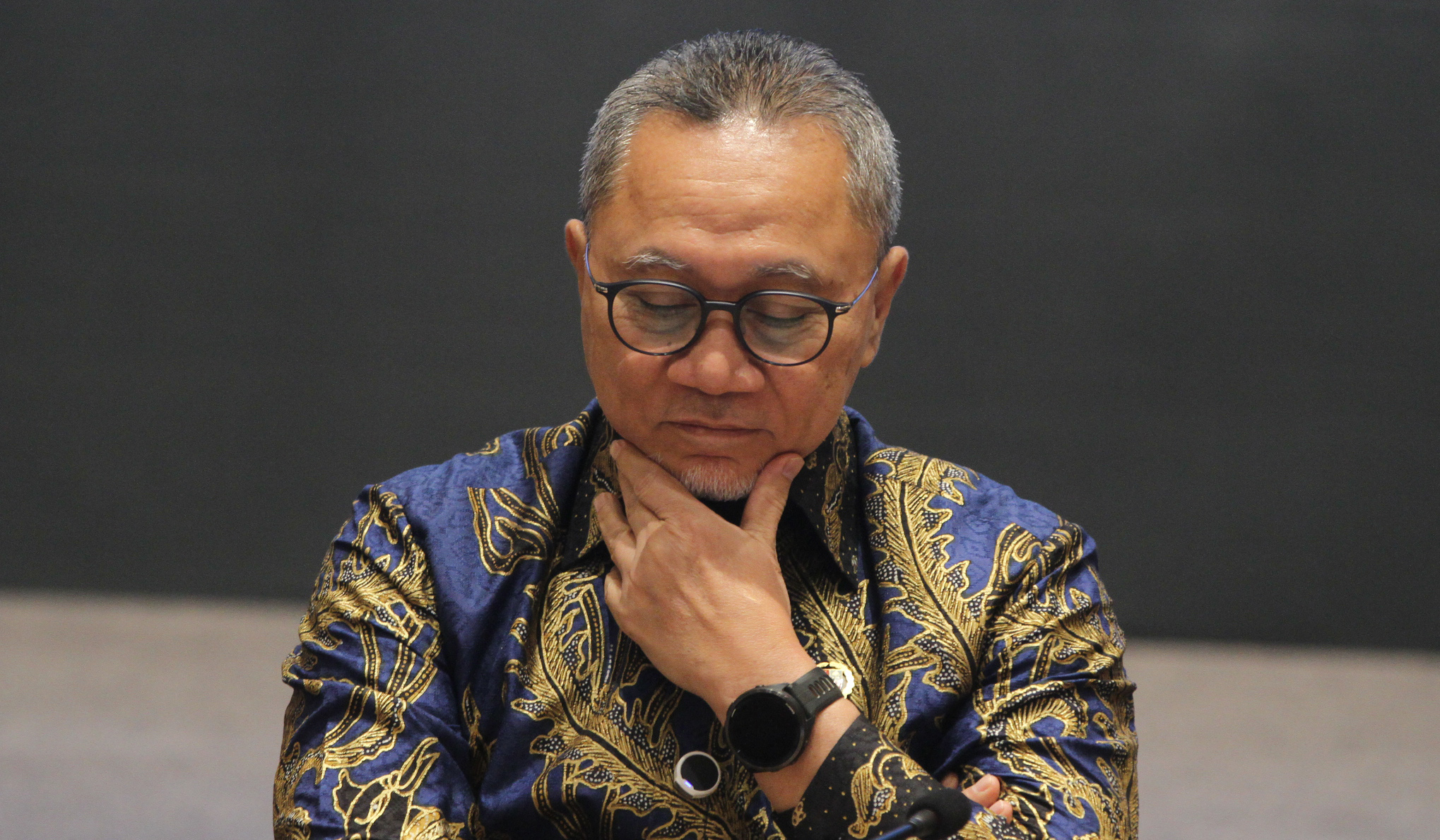 Konferensi pers Menko Pangan, Zulkifli Hasan. (Agus Priatna/SinPo.id)