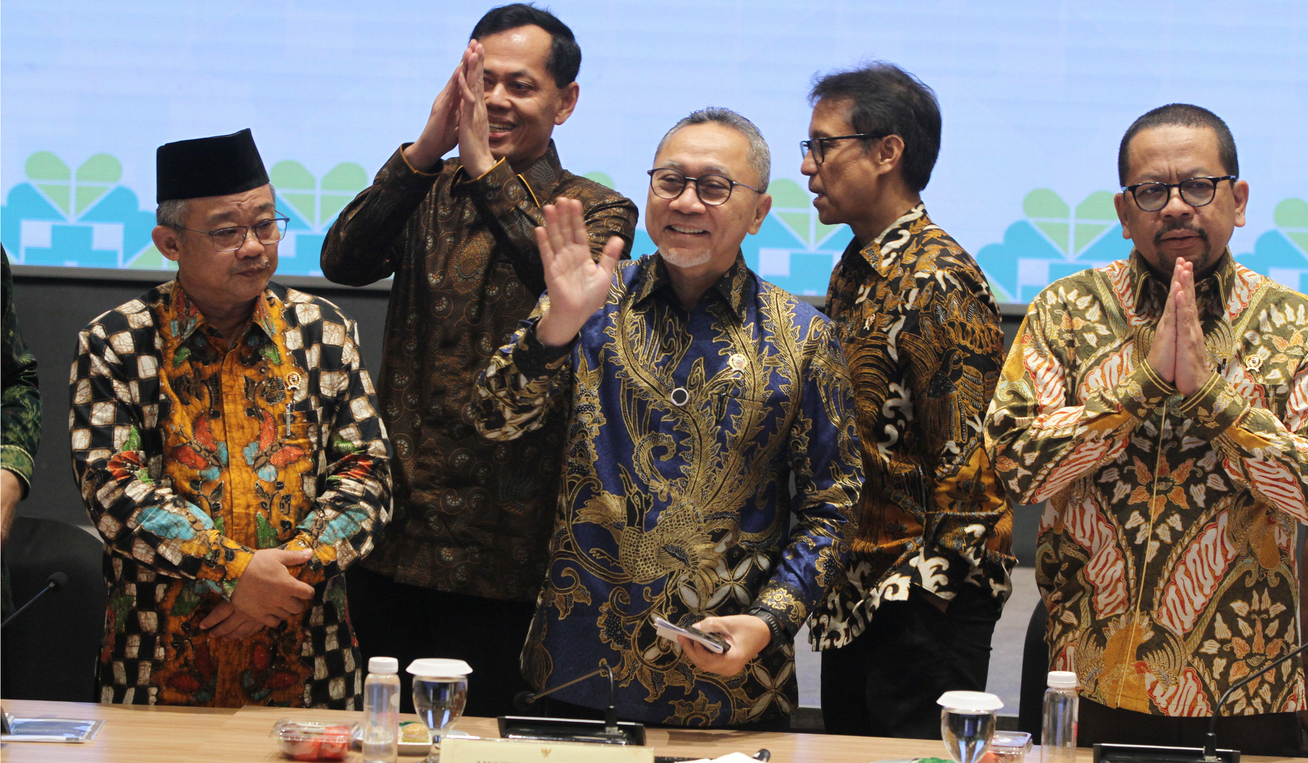 Konferensi pers Menko Pangan, Zulkifli Hasan. (Agus Priatna/SinPo.id)