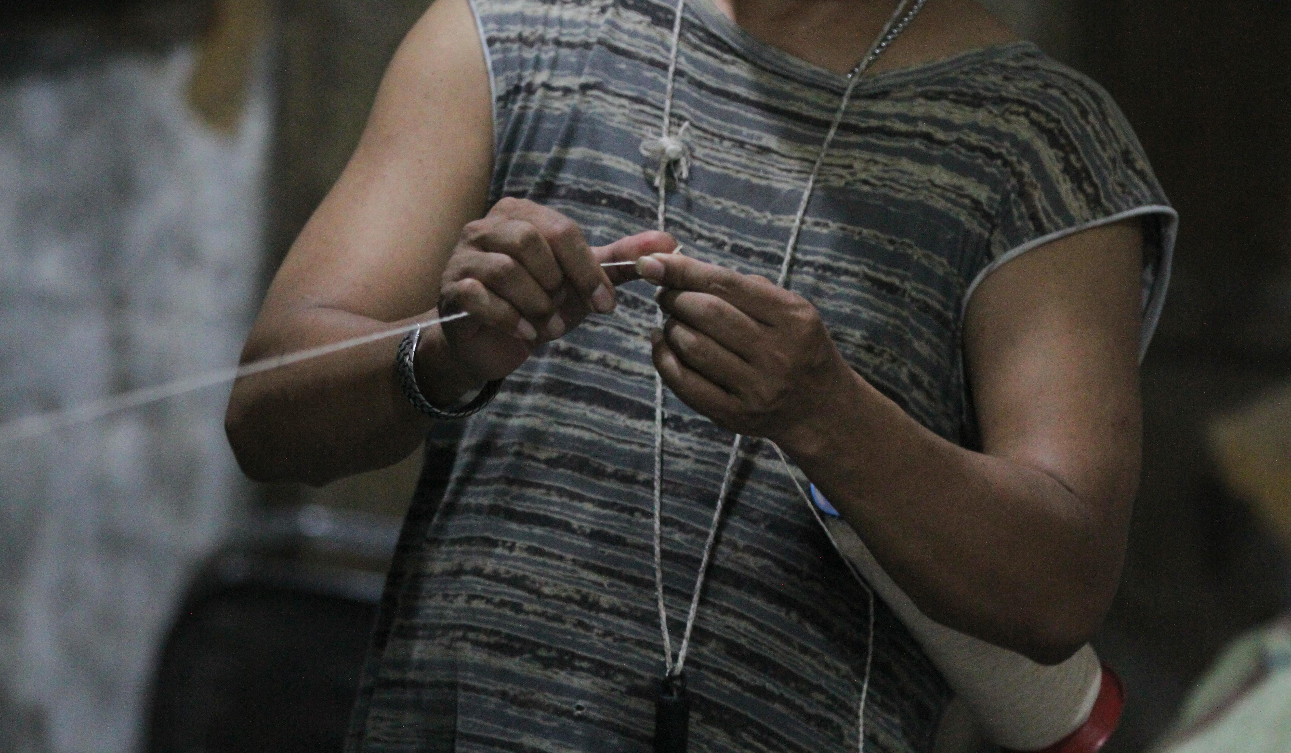 Industri tekstil di Kebayoran Lama, Jakarta. (Agus Priatna/SinPo.id)