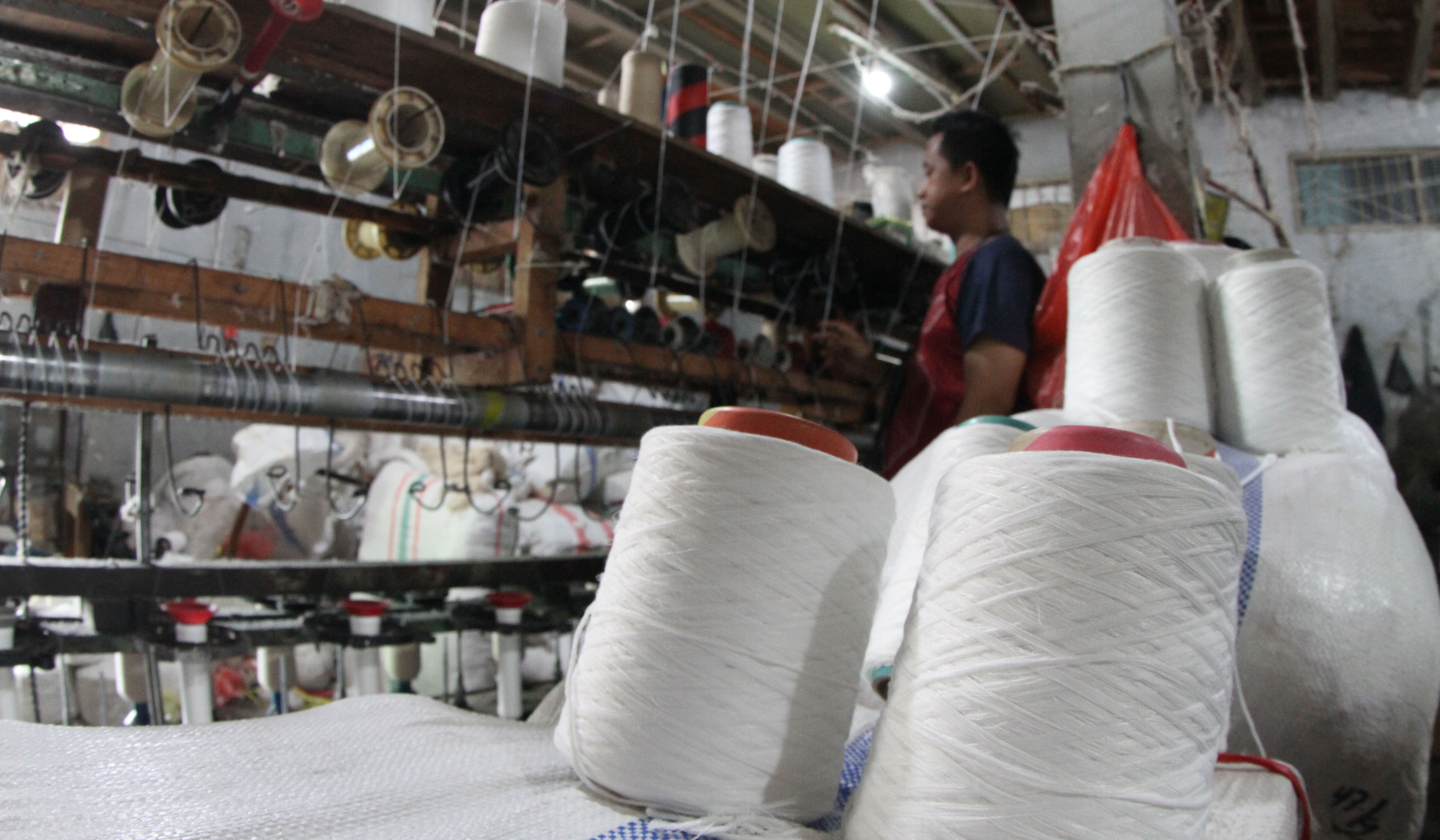 Industri tekstil di Kebayoran Lama, Jakarta. (Agus Priatna/SinPo.id)