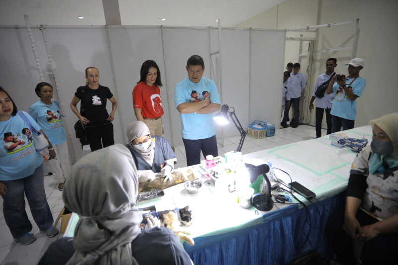 DPP Gerindra menggelar kegiatan tentang kesejahteraan hewan dari Natha Satwa Nusantara (NSN) (Ashar/SinPo.id)