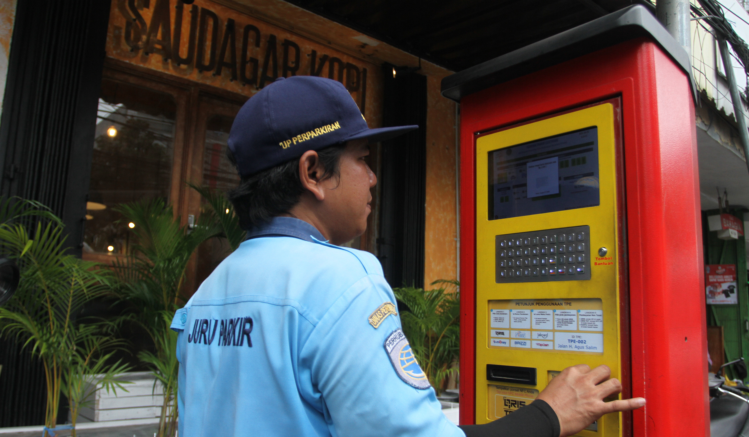Parkir Digital di Jalan Sabang. (Agus Priatna/SinPo.id)