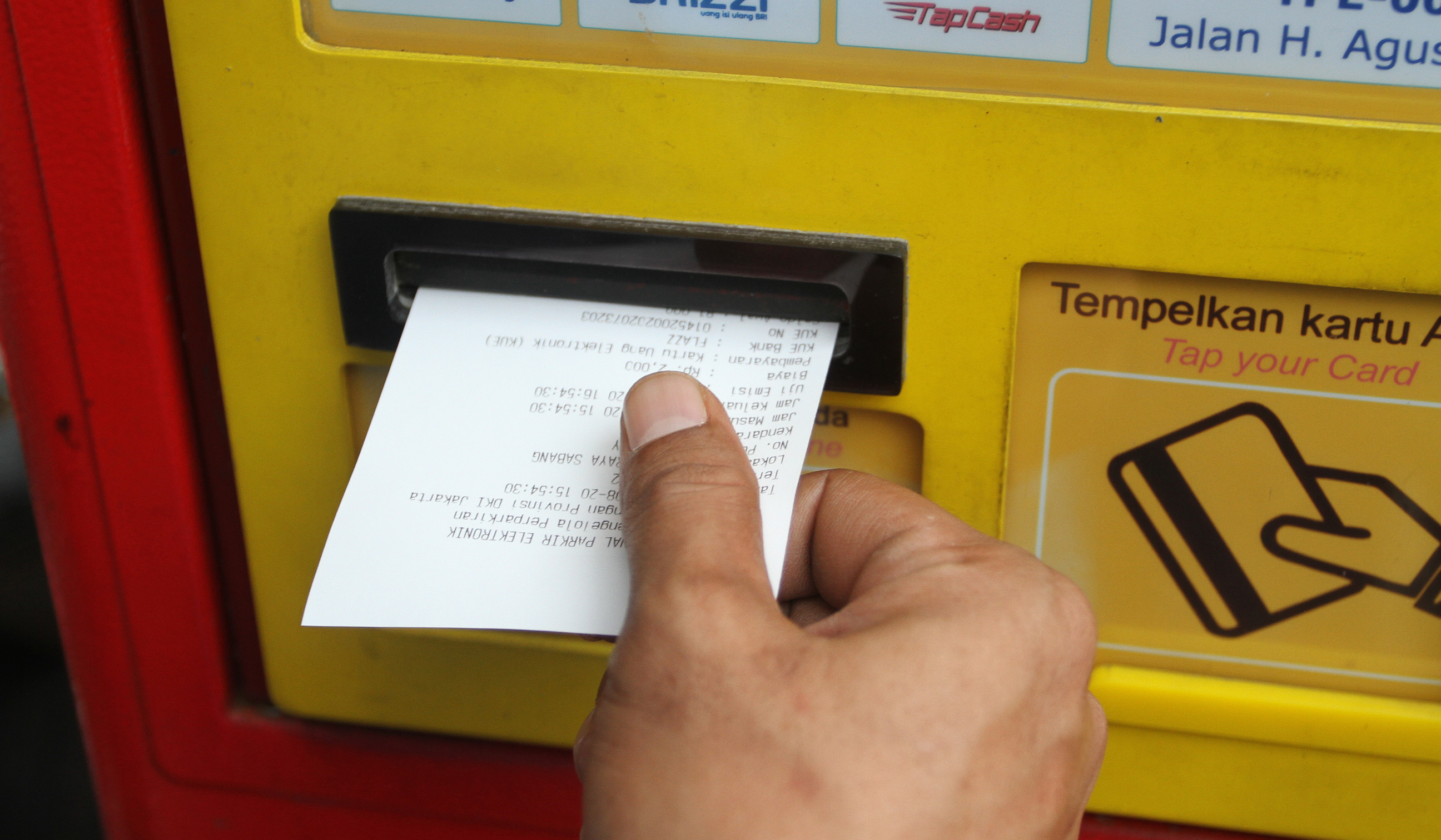 Parkir Digital di Jalan Sabang. (Agus Priatna/SinPo.id)