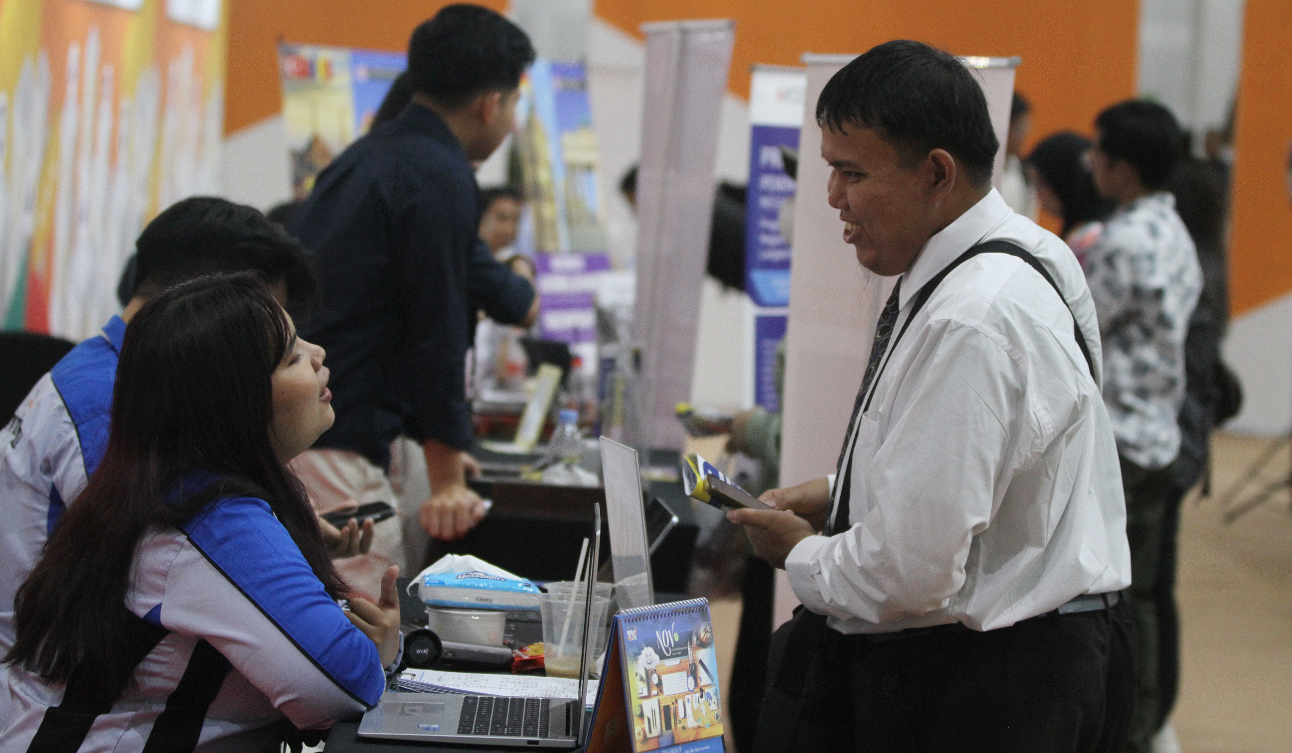 Jakarta Job Festival di Jakarta. (Agus Priatna/SinPo.id)