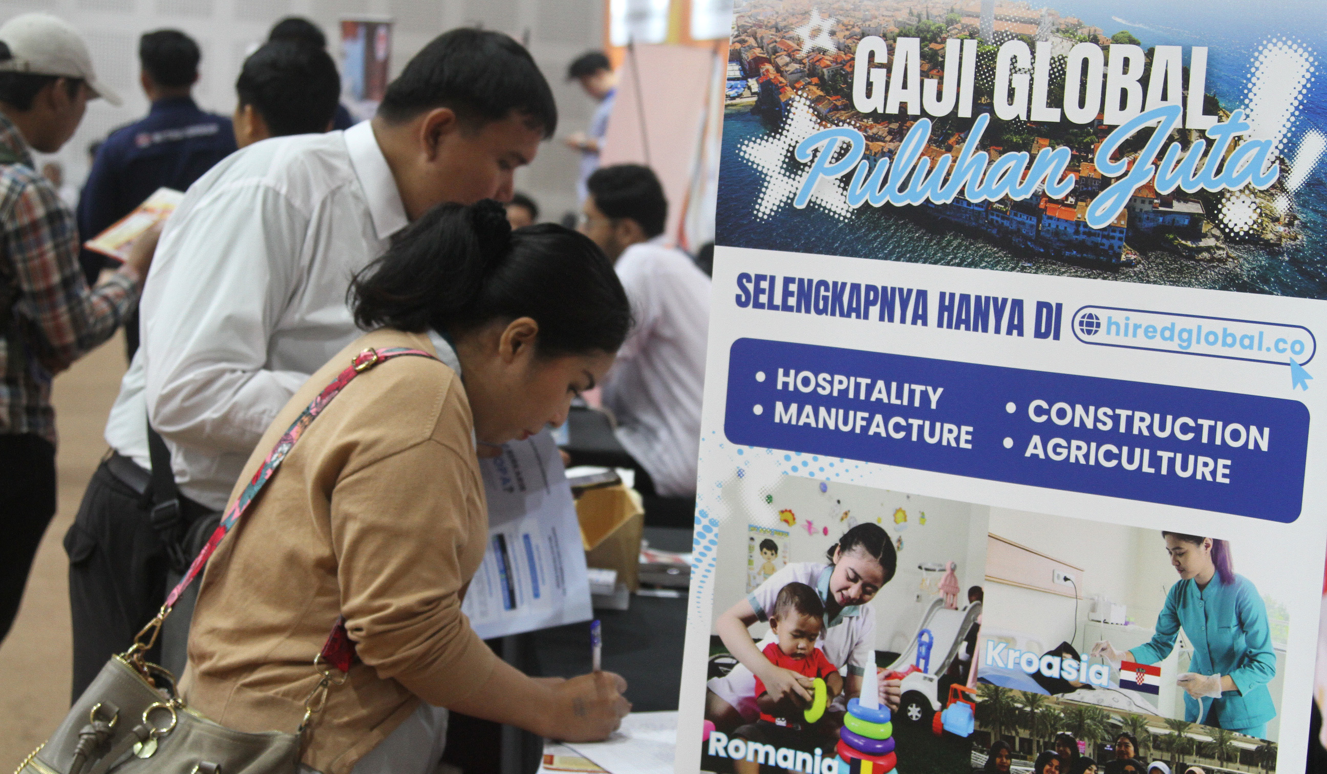 Jakarta Job Festival di Jakarta. (Agus Priatna/SinPo.id)