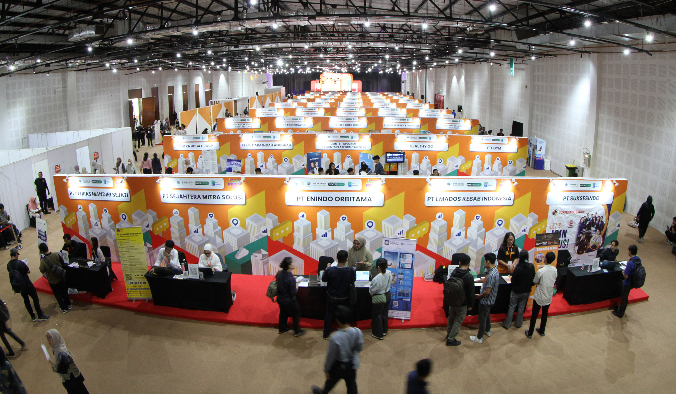 Jakarta Job Festival di Jakarta. (Agus Priatna/SinPo.id)