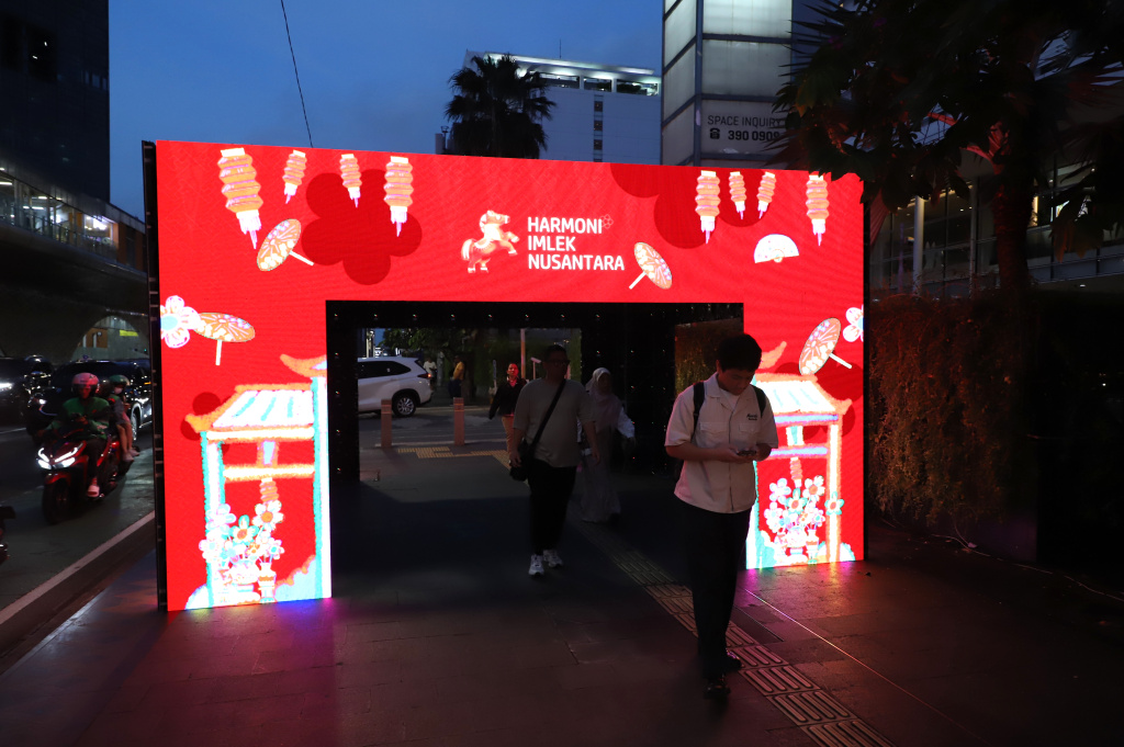 Pemprov DKI Gelar Jakarta Light Festival dalam sambut perayaan Tahun Baru Imlek 2577 Kuda Api (Ashar/SinPo.id)